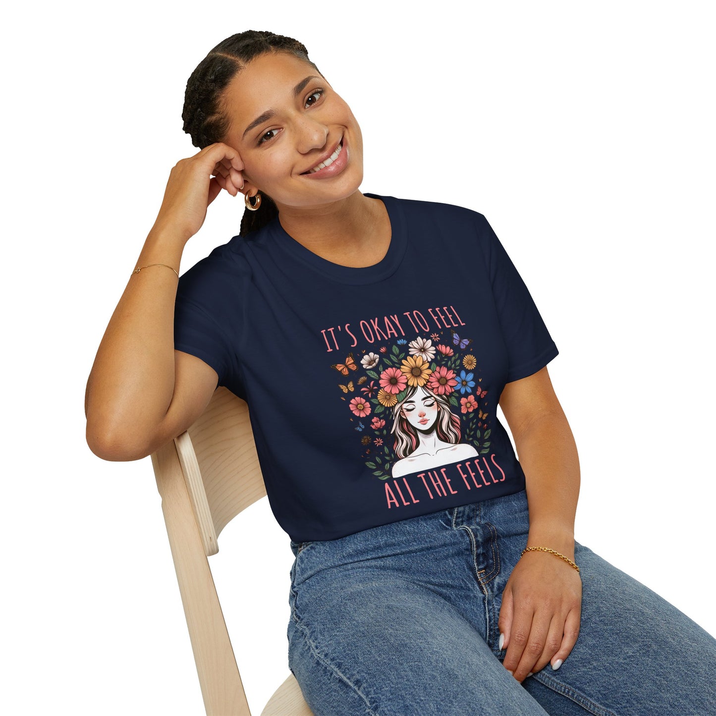 It's Okay to Feel All the Feels Unisex Graphic T-Shirt