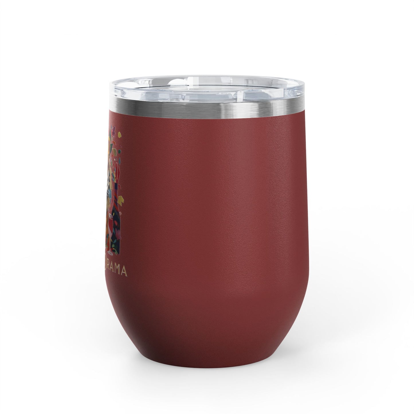 I Am The Drama Tiger 12oz Insulated Wine Tumbler