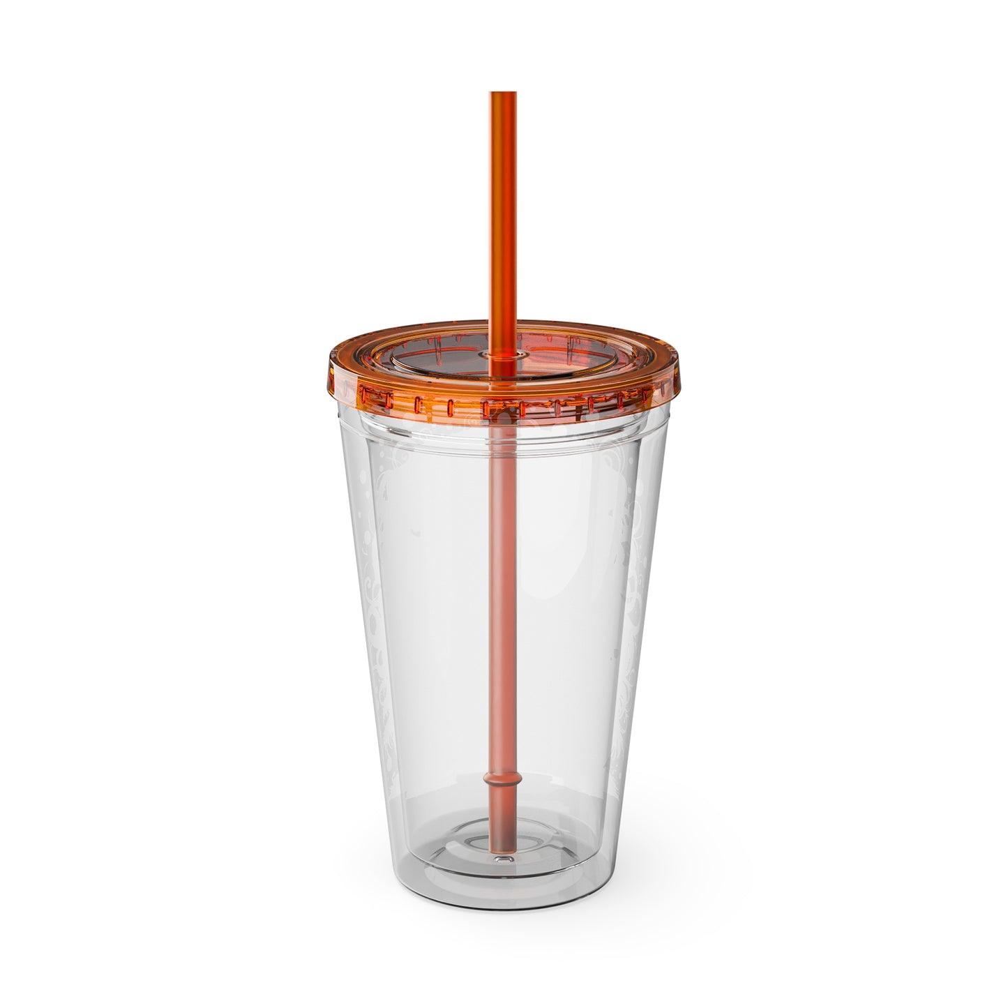 Colorful Bulldog 16oz. Insulated Tumbler with Straw
