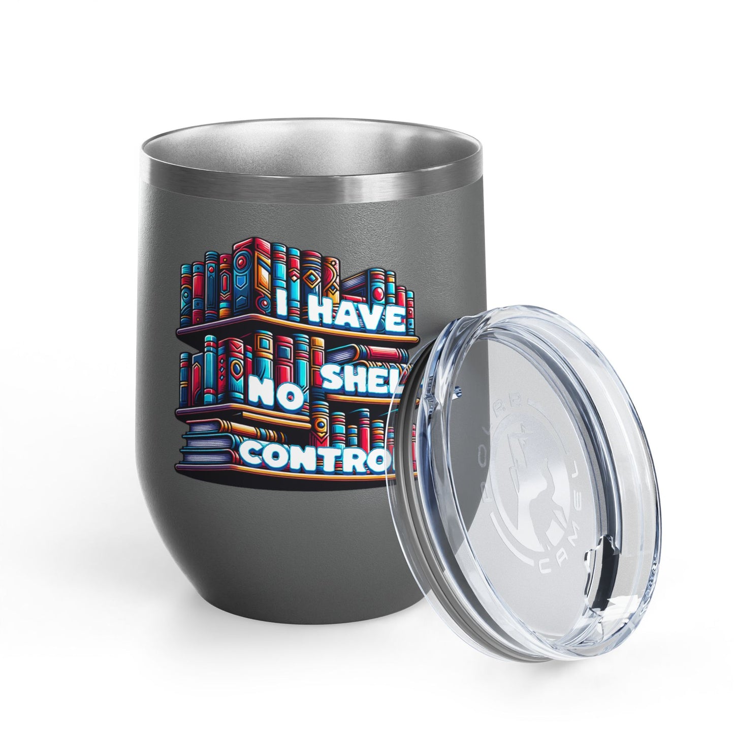 No Shelf Control 12oz Insulated Wine Tumbler