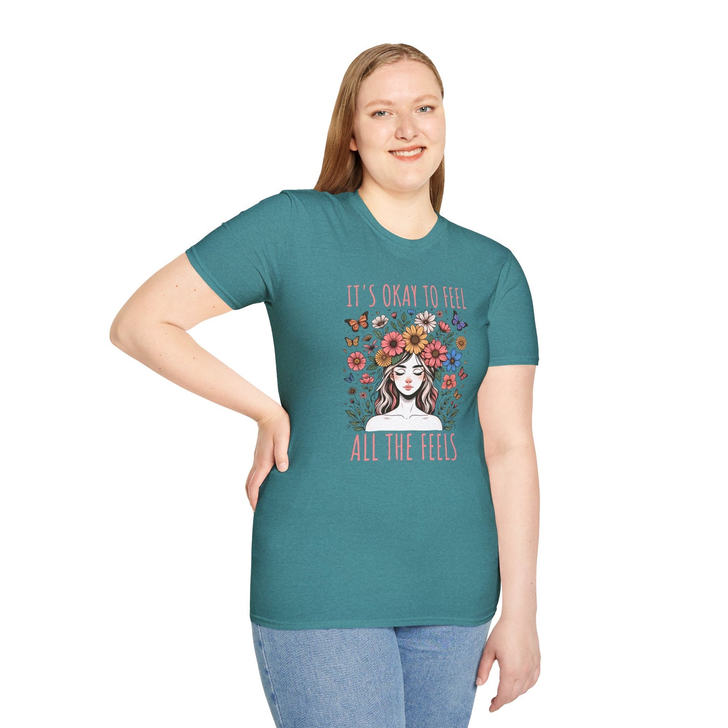 It's Okay to Feel All the Feels Unisex Graphic T-Shirt