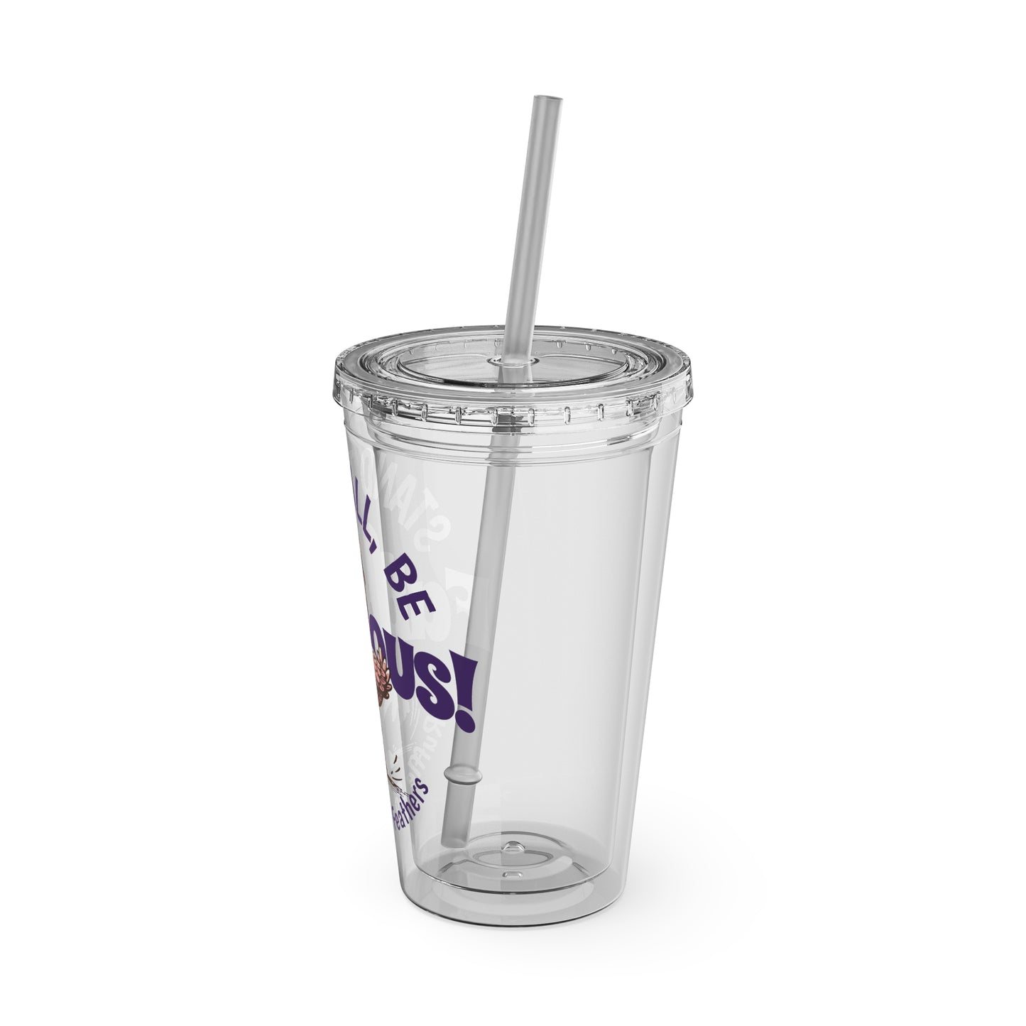 Stand Tall, Be Fabulous Flamingo 16oz Insulated Tumbler with Straw