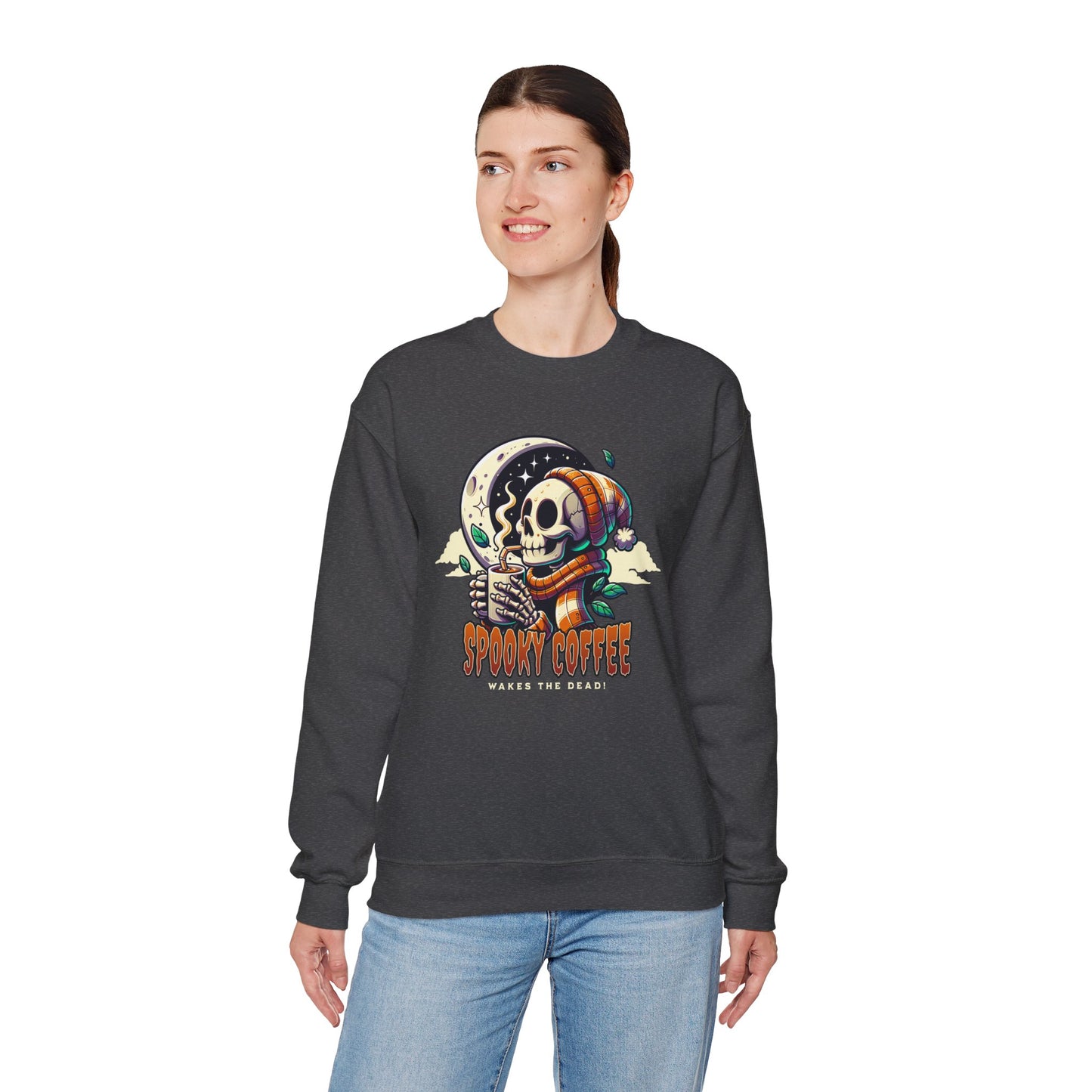 Spooky Coffee Crewneck Sweatshirt
