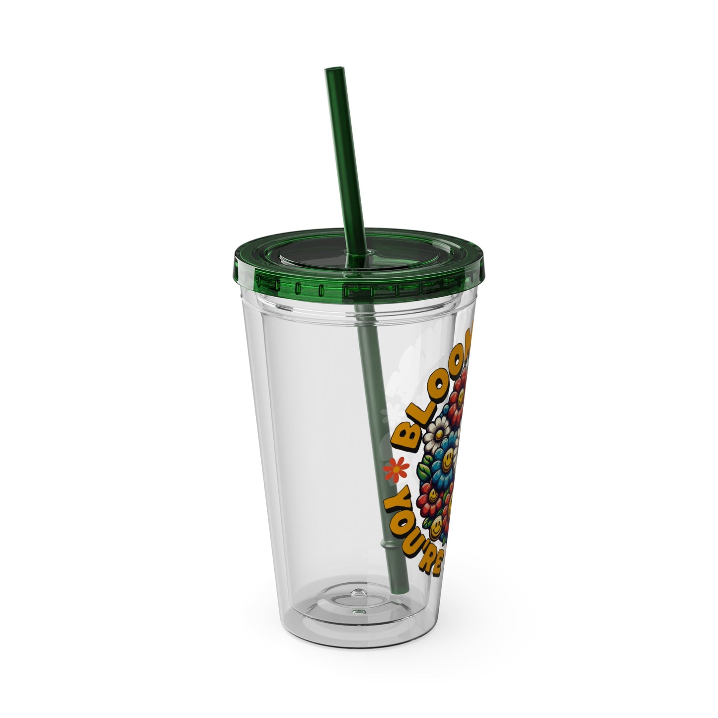 Bloom Where You’re Planted 16oz Insulated Tumbler with Straw