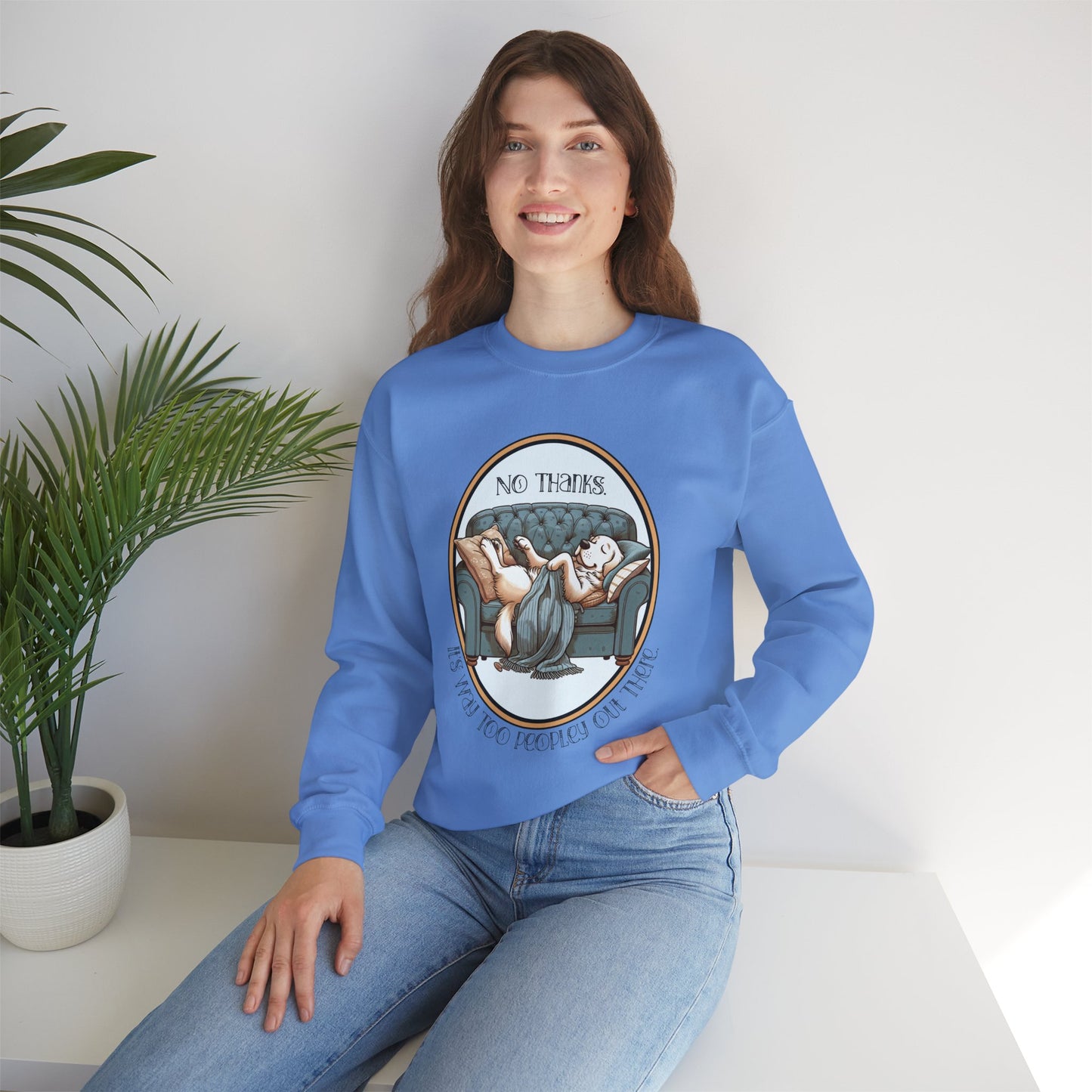 No Thanks Unisex Crewneck Sweatshirt