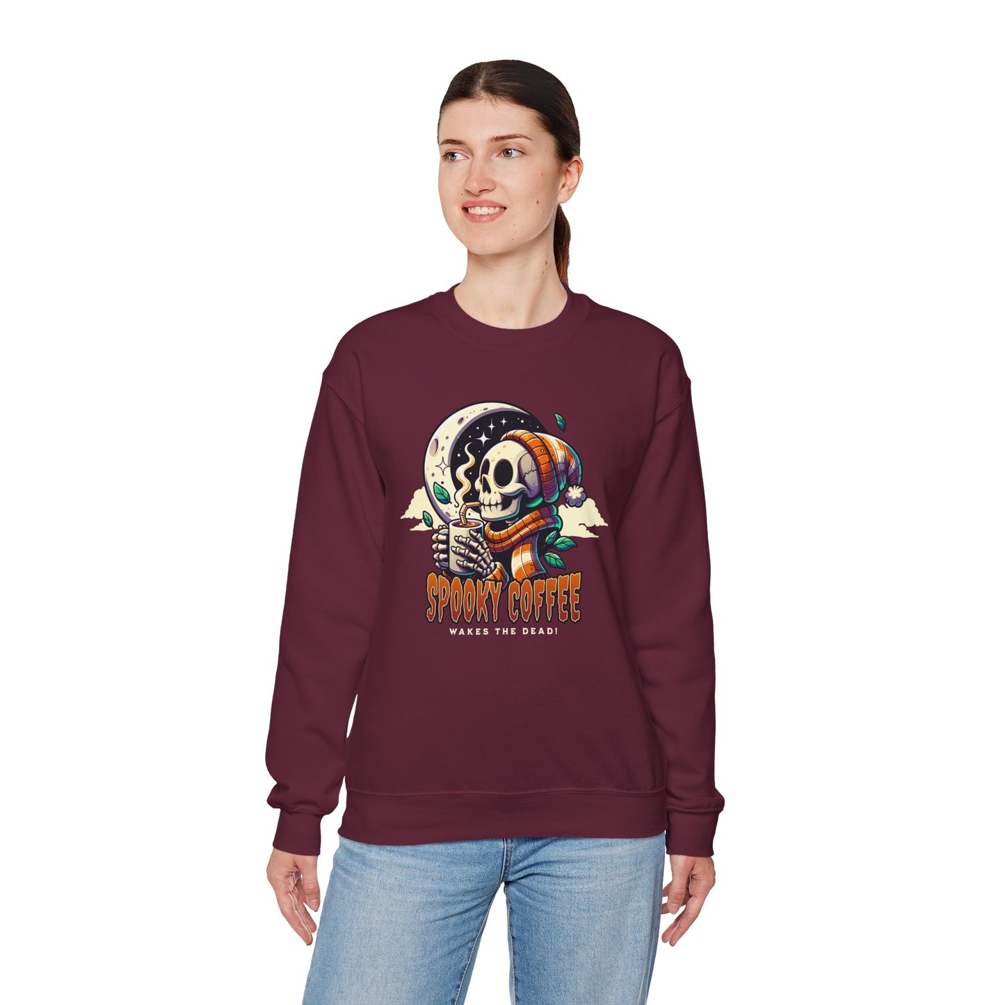 Spooky Coffee Crewneck Sweatshirt