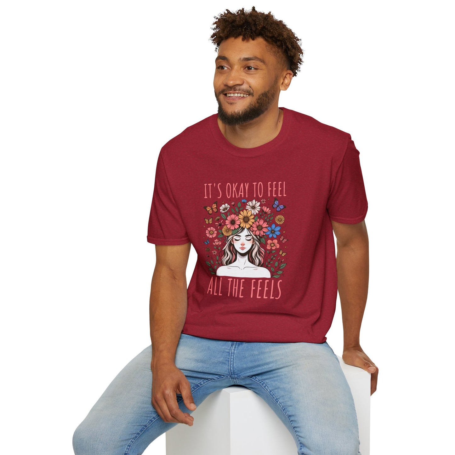 It's Okay to Feel All the Feels Unisex Graphic T-Shirt