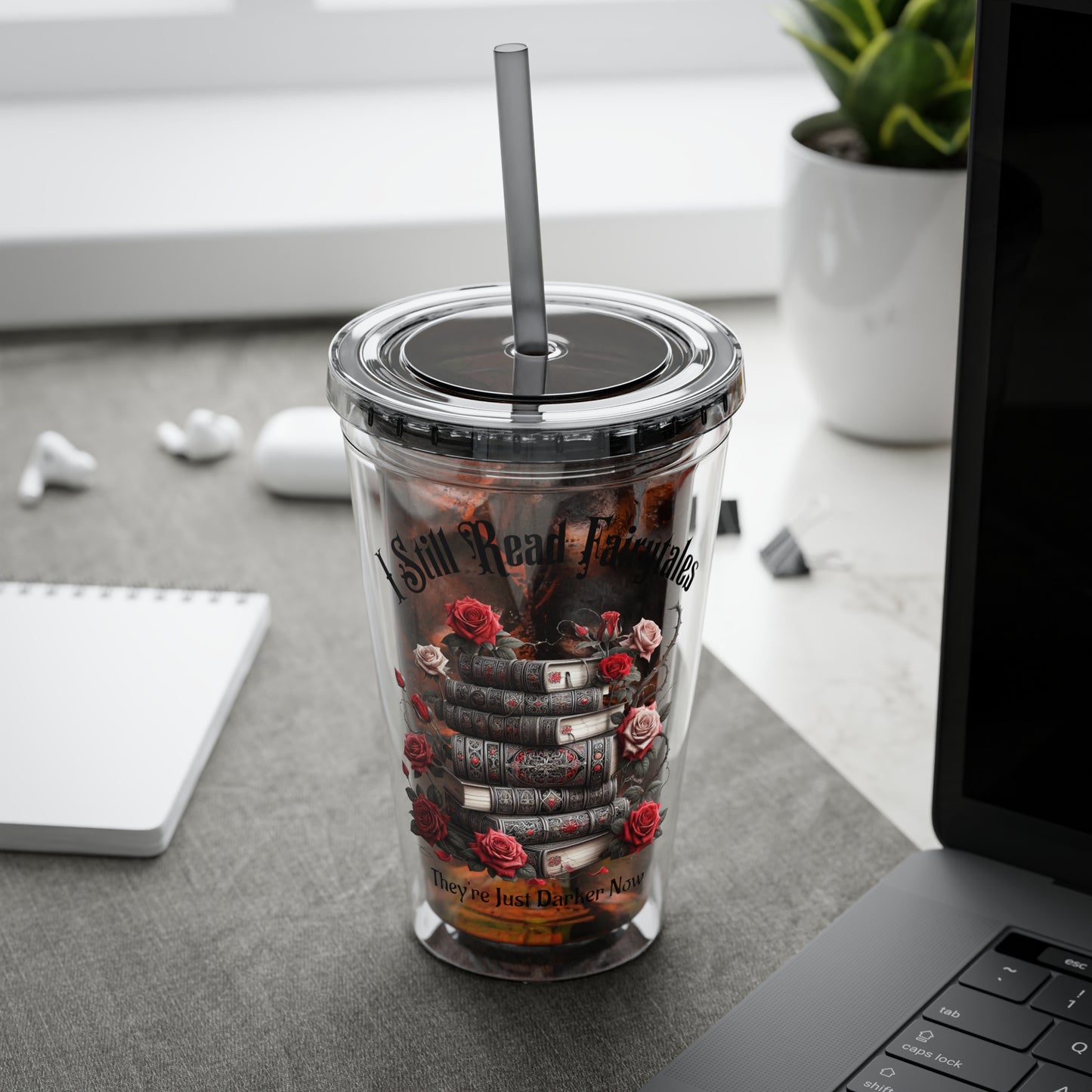 Dark Fairytale 16oz Insulated Tumbler with Straw