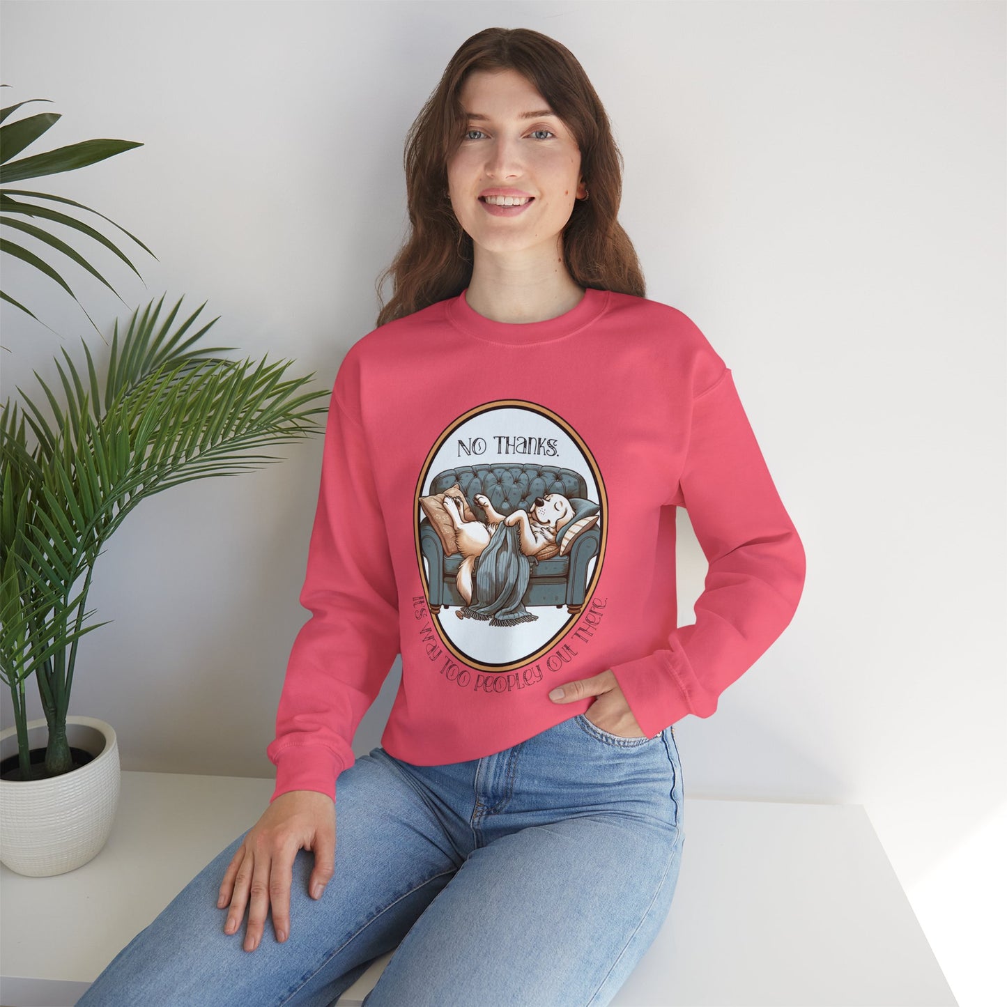 No Thanks Unisex Crewneck Sweatshirt