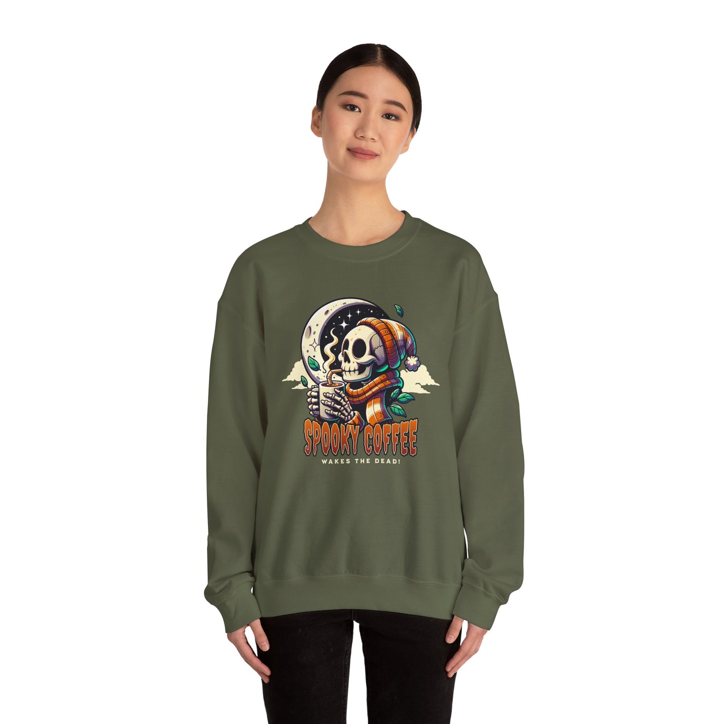 Spooky Coffee Crewneck Sweatshirt
