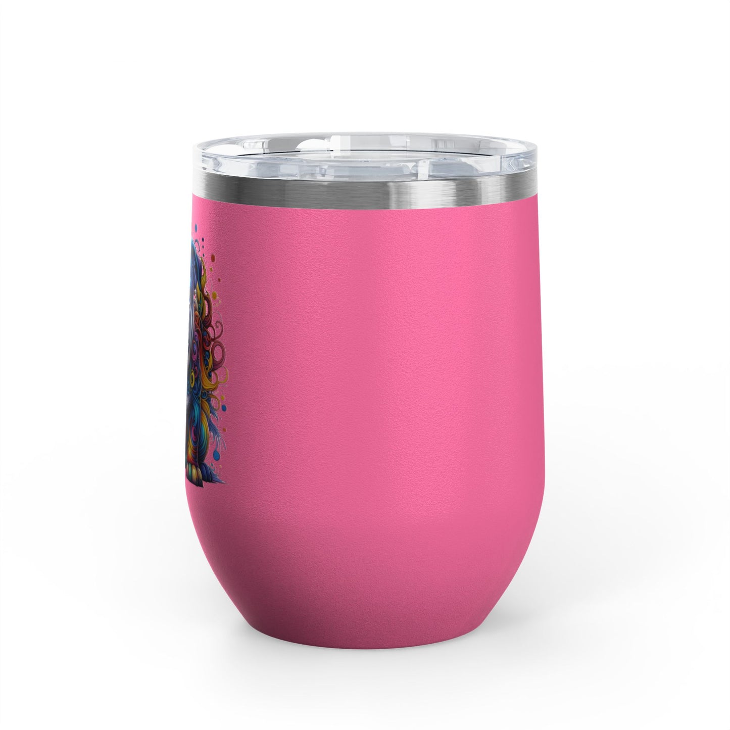Colorful Bulldog 12oz. Insulated Wine Tumbler