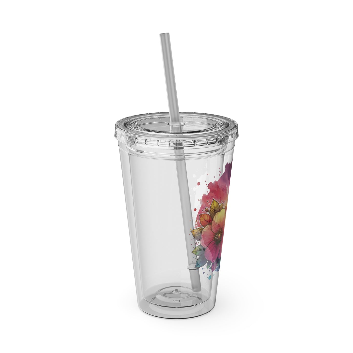 Bloom Without Apology 16oz. Insulated Tumbler with Straw