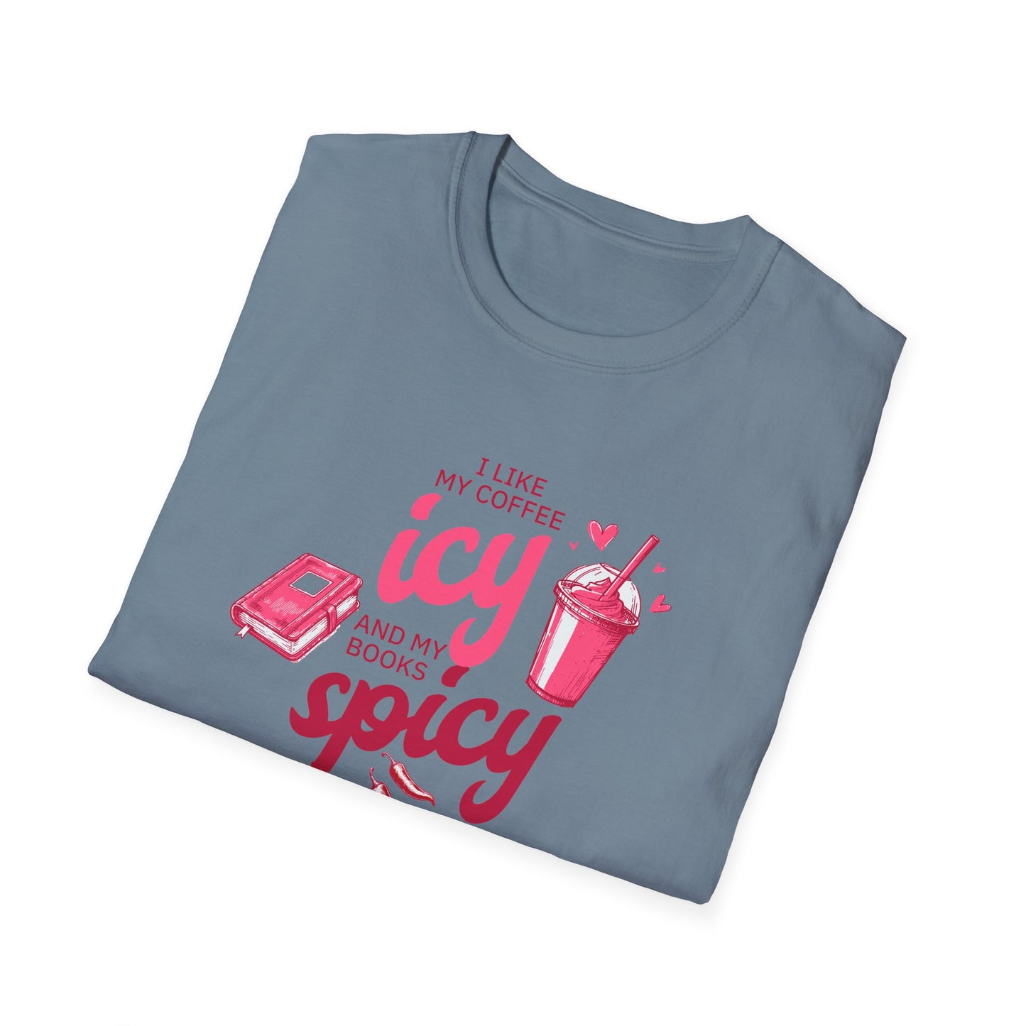 Icy Coffee & Spicy Book Lover Unisex T-Shirt