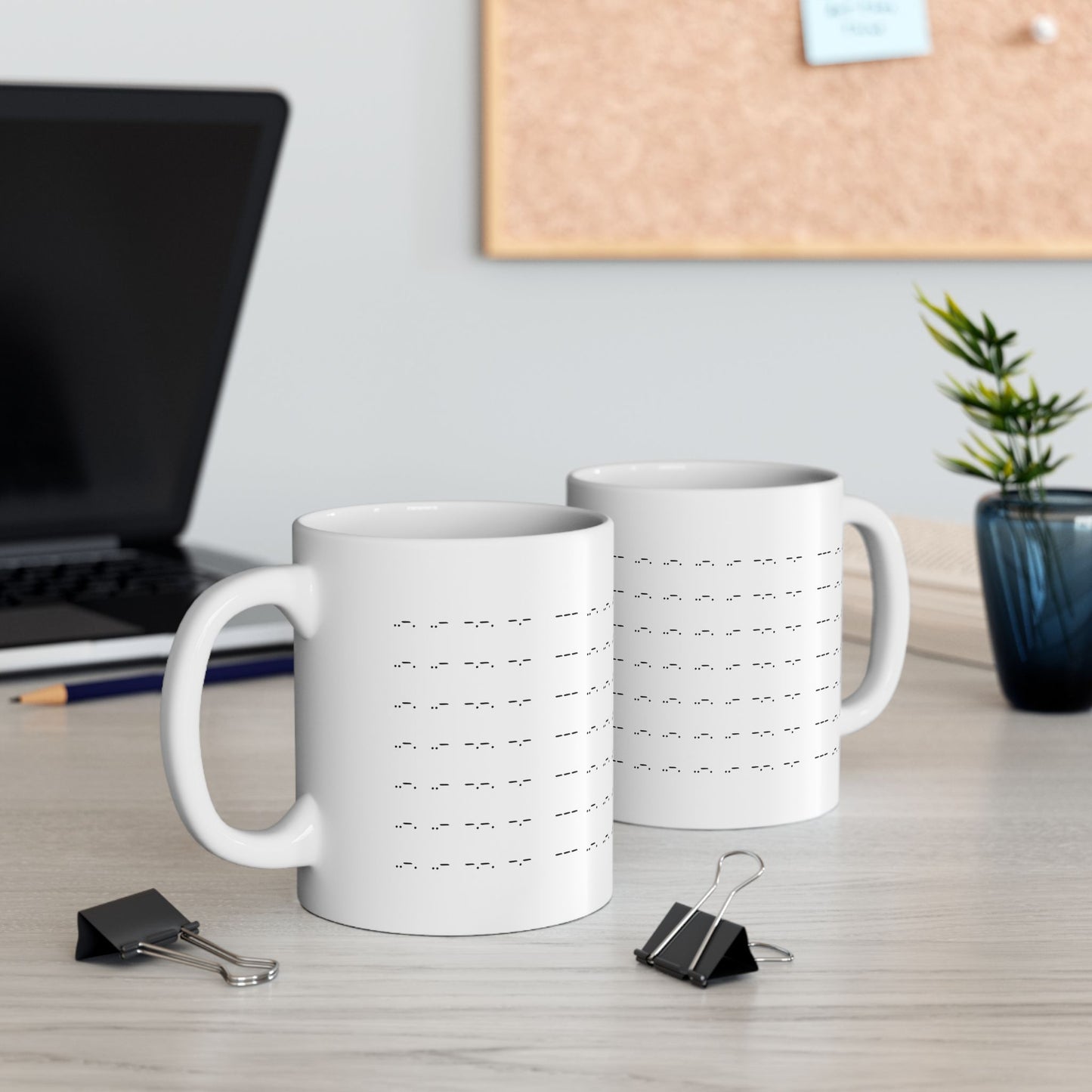 "Tap Tap Nope" Morse Code Ceramic Mug