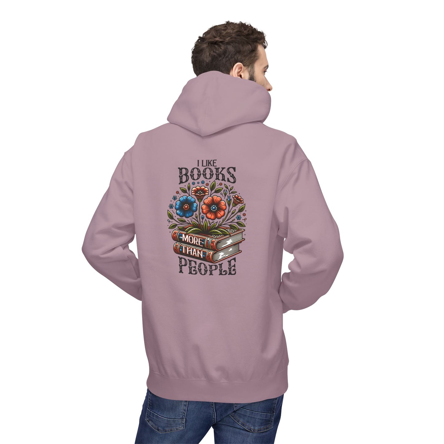Books More Than People Unisex Hooded Sweatshirt