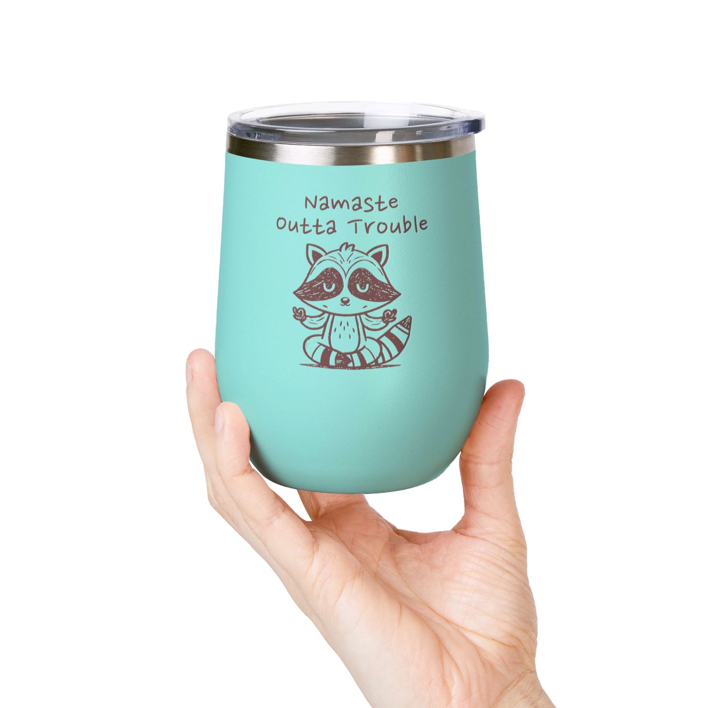Namaste Outta Trouble 12oz. Insulated Wine Tumbler