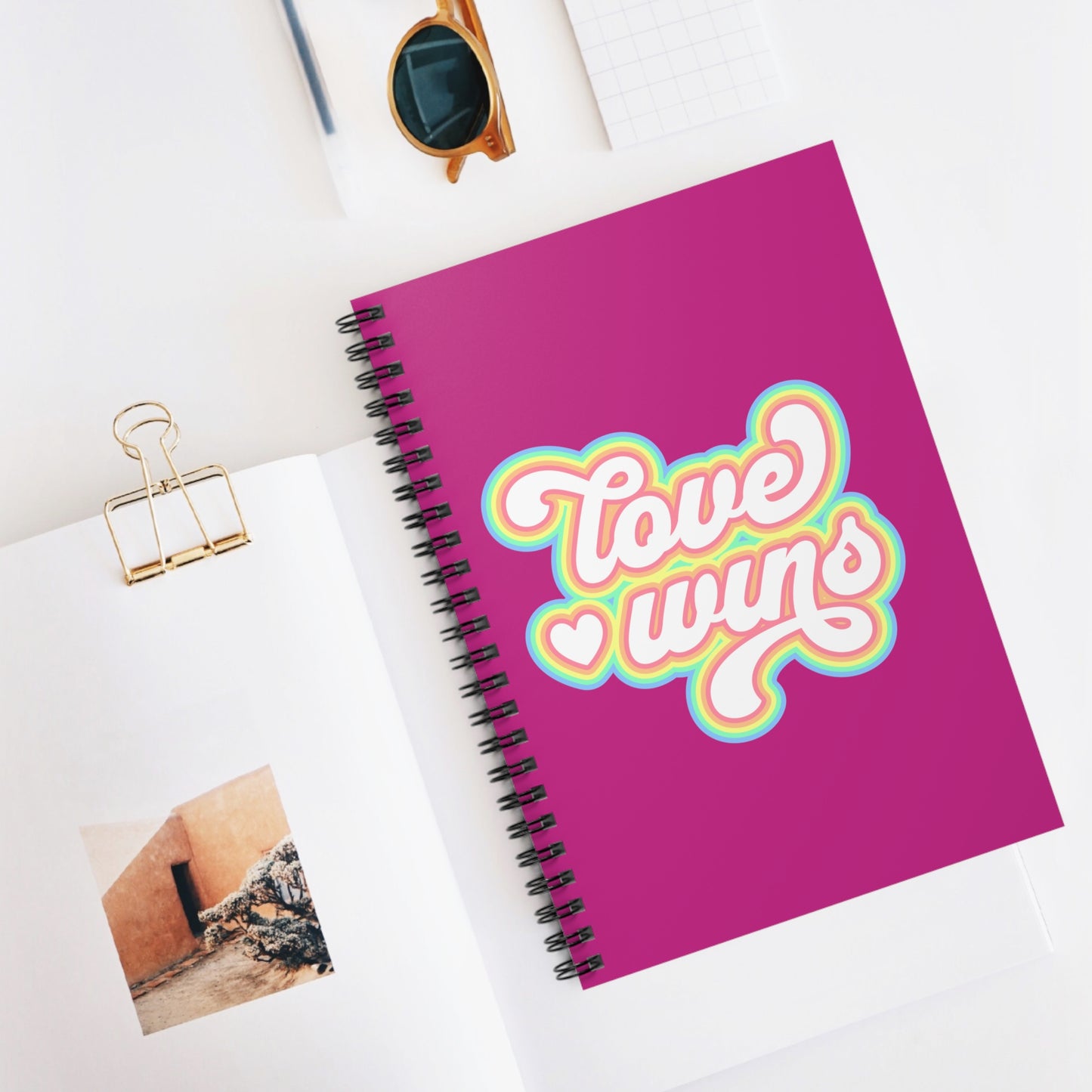 Love Wins Spiral Journal Notebook