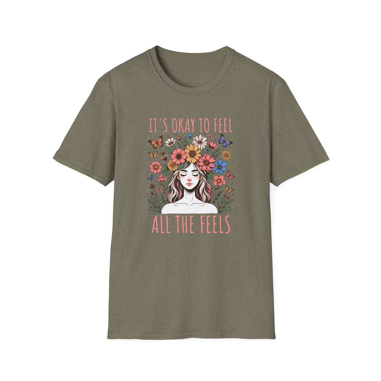 It's Okay to Feel All the Feels Unisex Graphic T-Shirt
