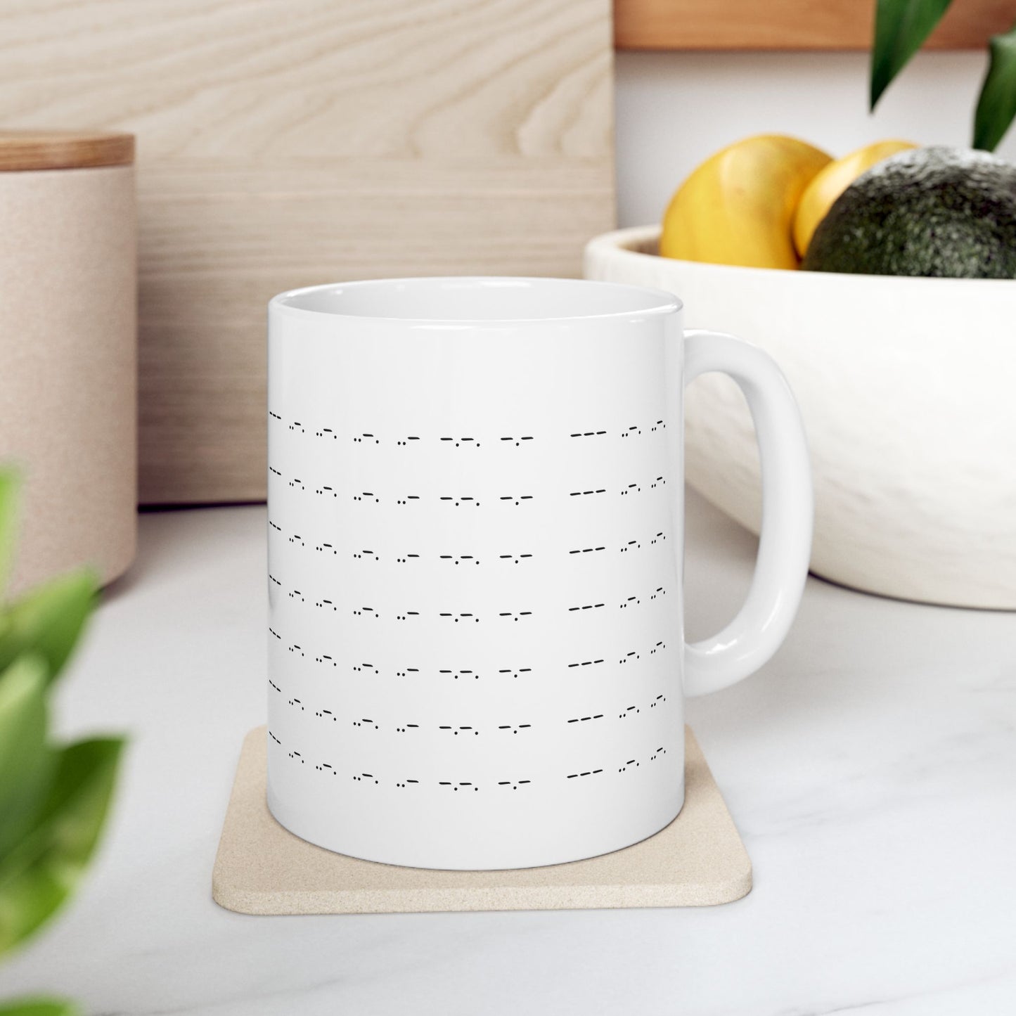 "Tap Tap Nope" Morse Code Ceramic Mug