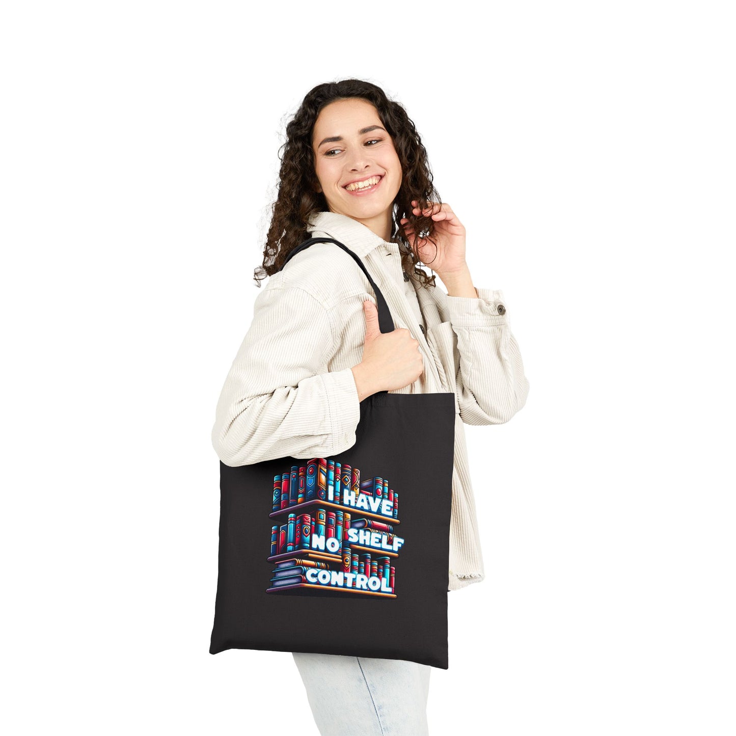 No Shelf Control Cotton Canvas Tote Bag