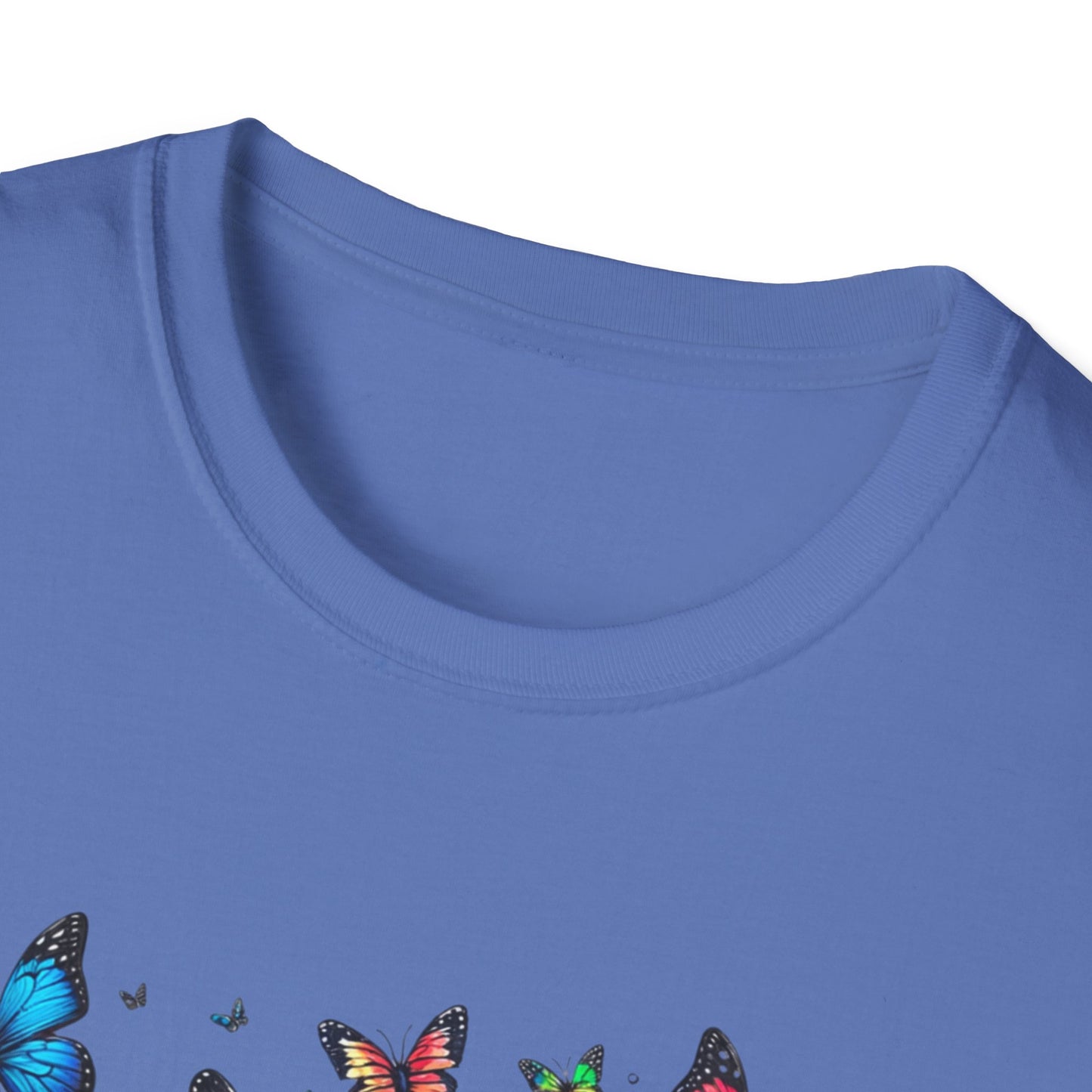 Colorful Butterfly Cluster Unisex Graphic T-Shirt