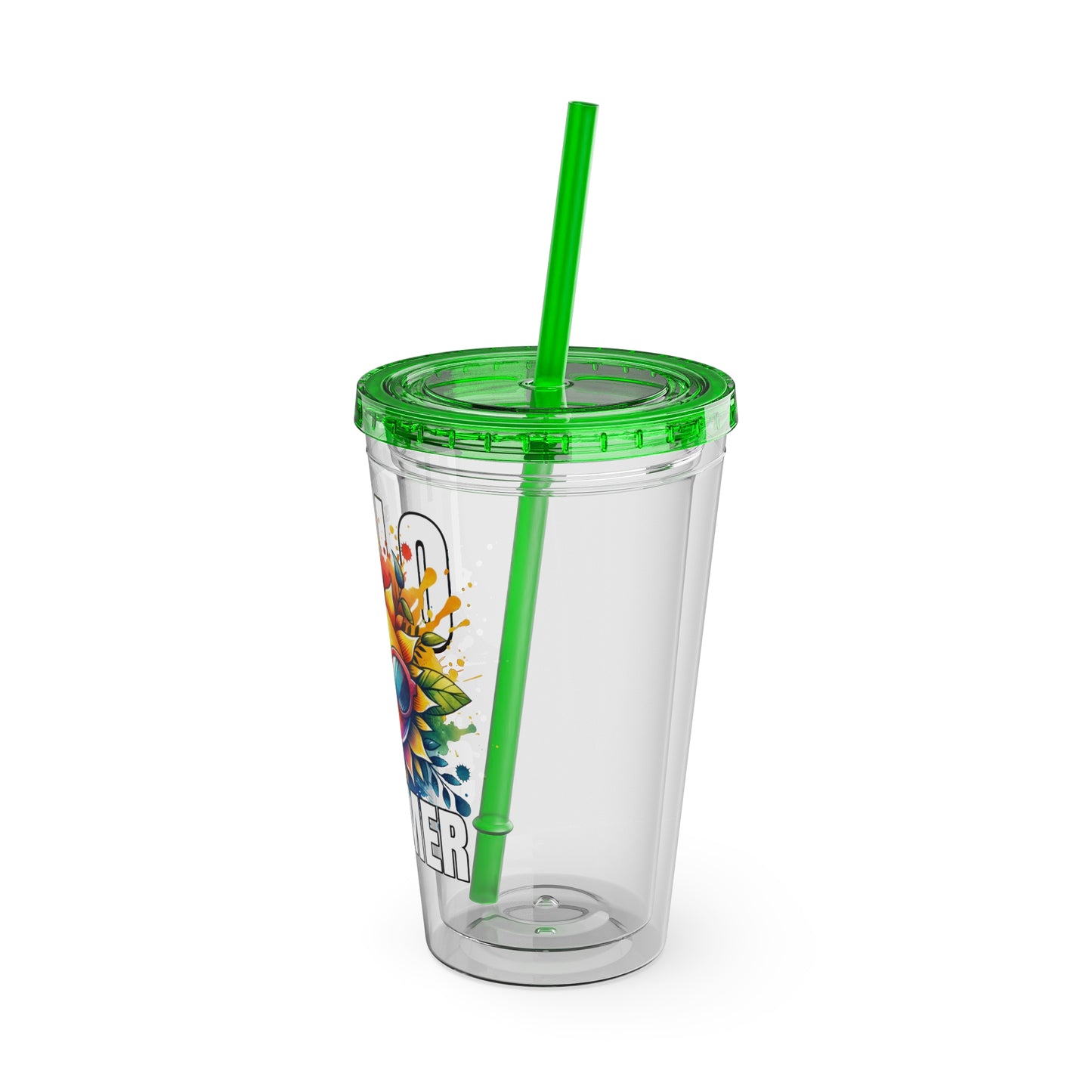 Hello Summer 16oz Insulated Tumbler with Straw