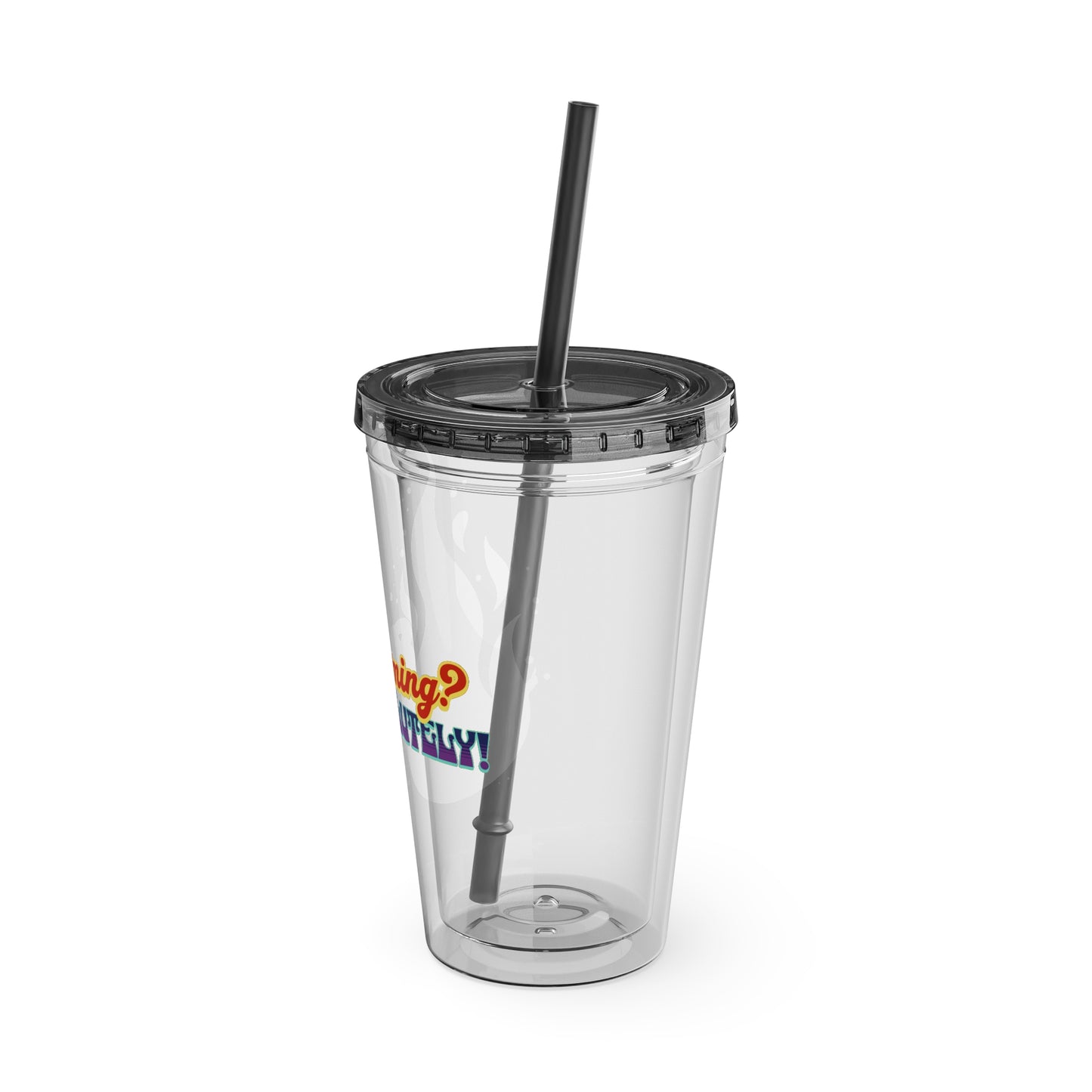 Flaming Pride 16oz Insulated Tumbler with Straw
