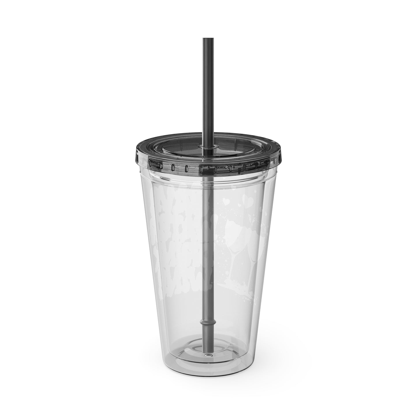Save Water Drink Wine 16oz Insulated Tumbler with Straw