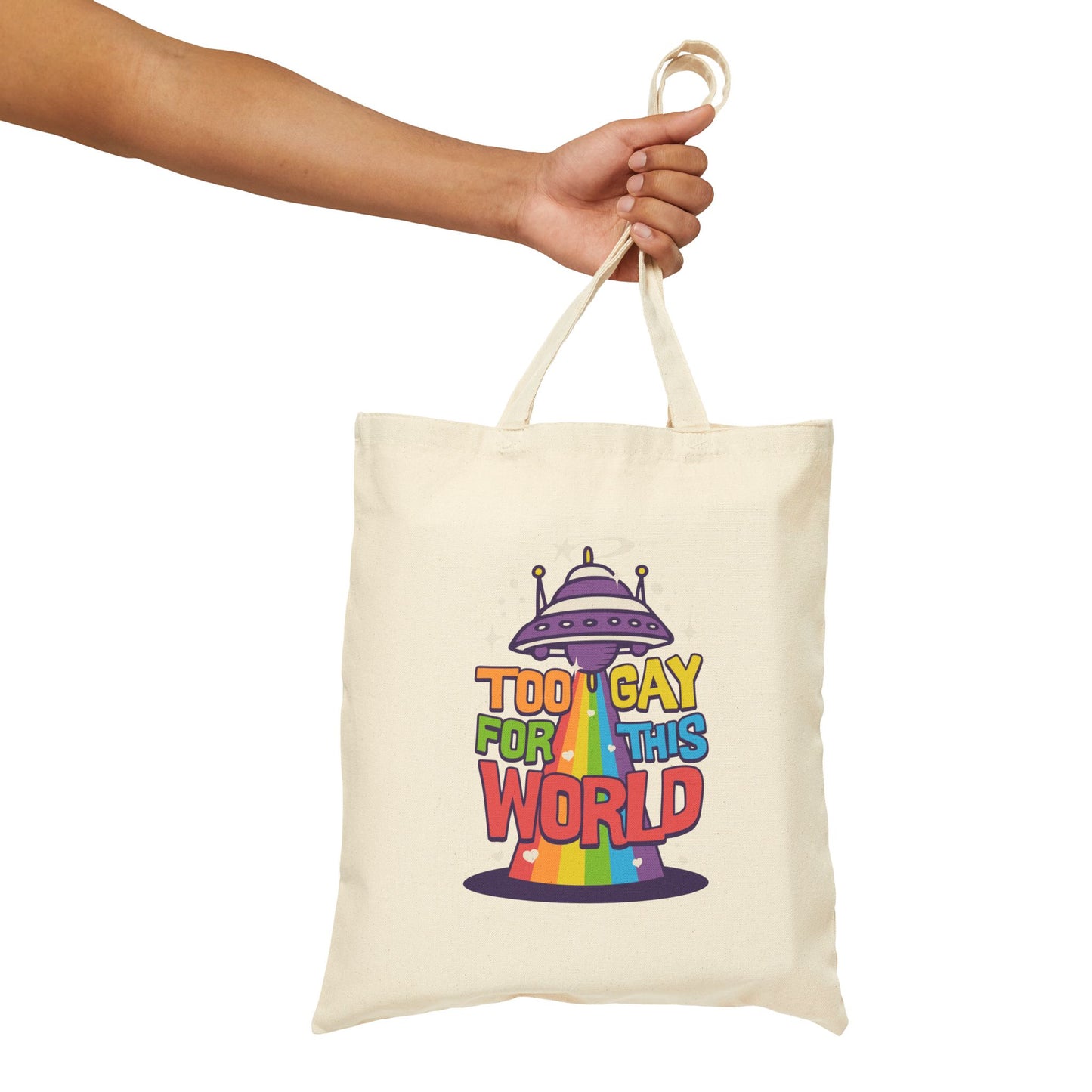 too gay for this world tote bag