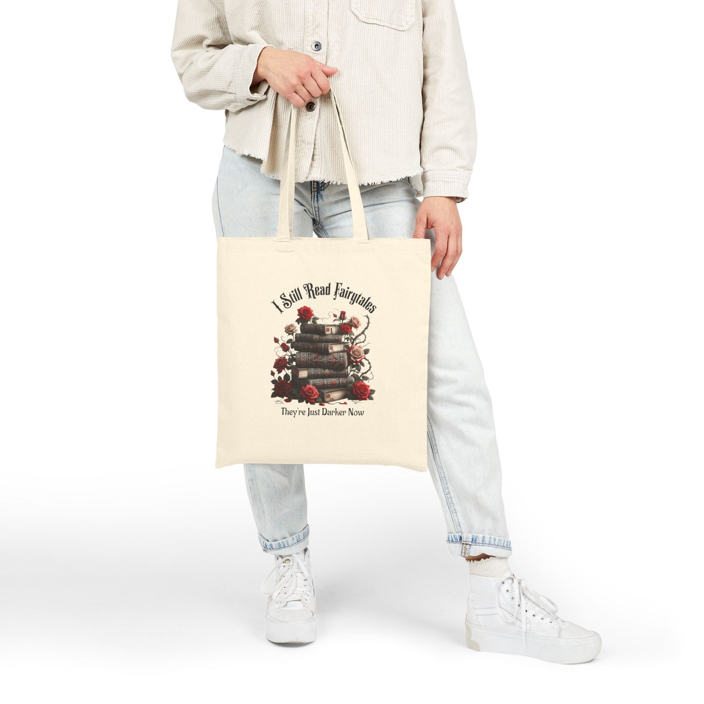Dark Fairytale Cotton Canvas Tote Bag