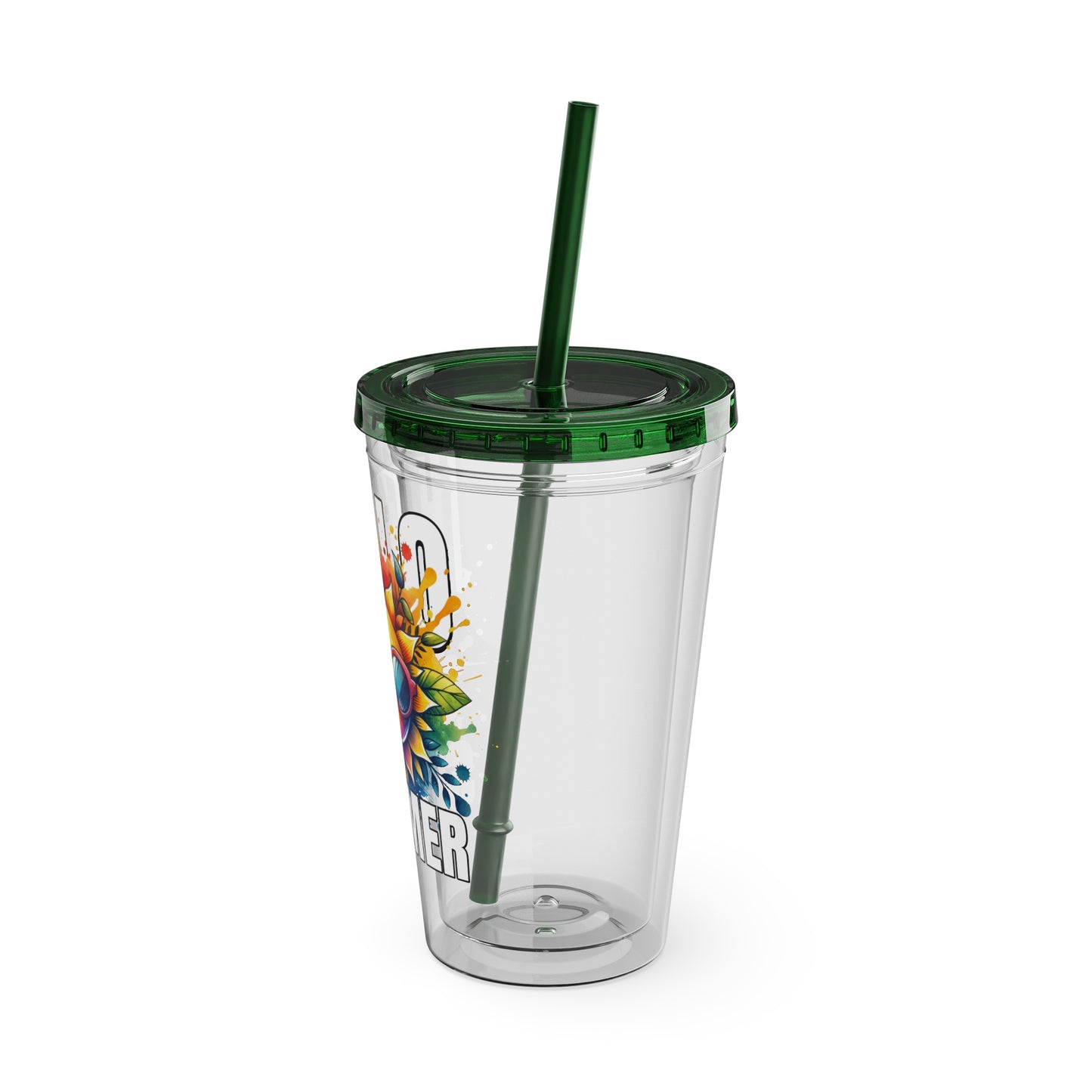 Hello Summer 16oz Insulated Tumbler with Straw