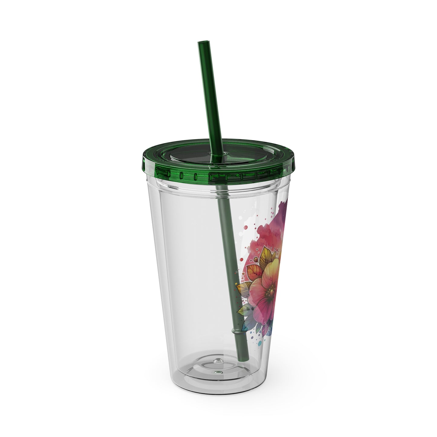 Bloom Without Apology 16oz. Insulated Tumbler with Straw