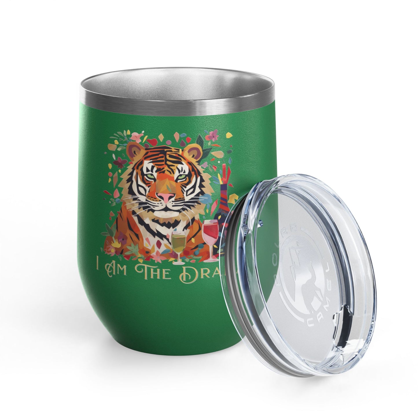 I Am The Drama Tiger 12oz Insulated Wine Tumbler