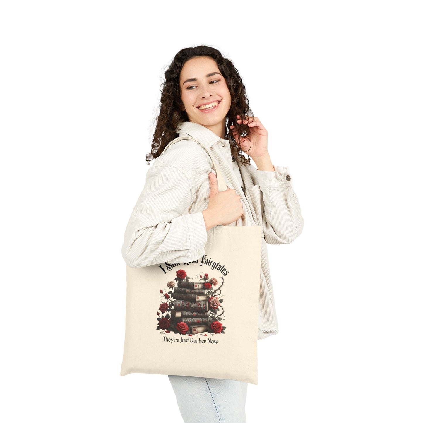 Dark Fairytale Cotton Canvas Tote Bag