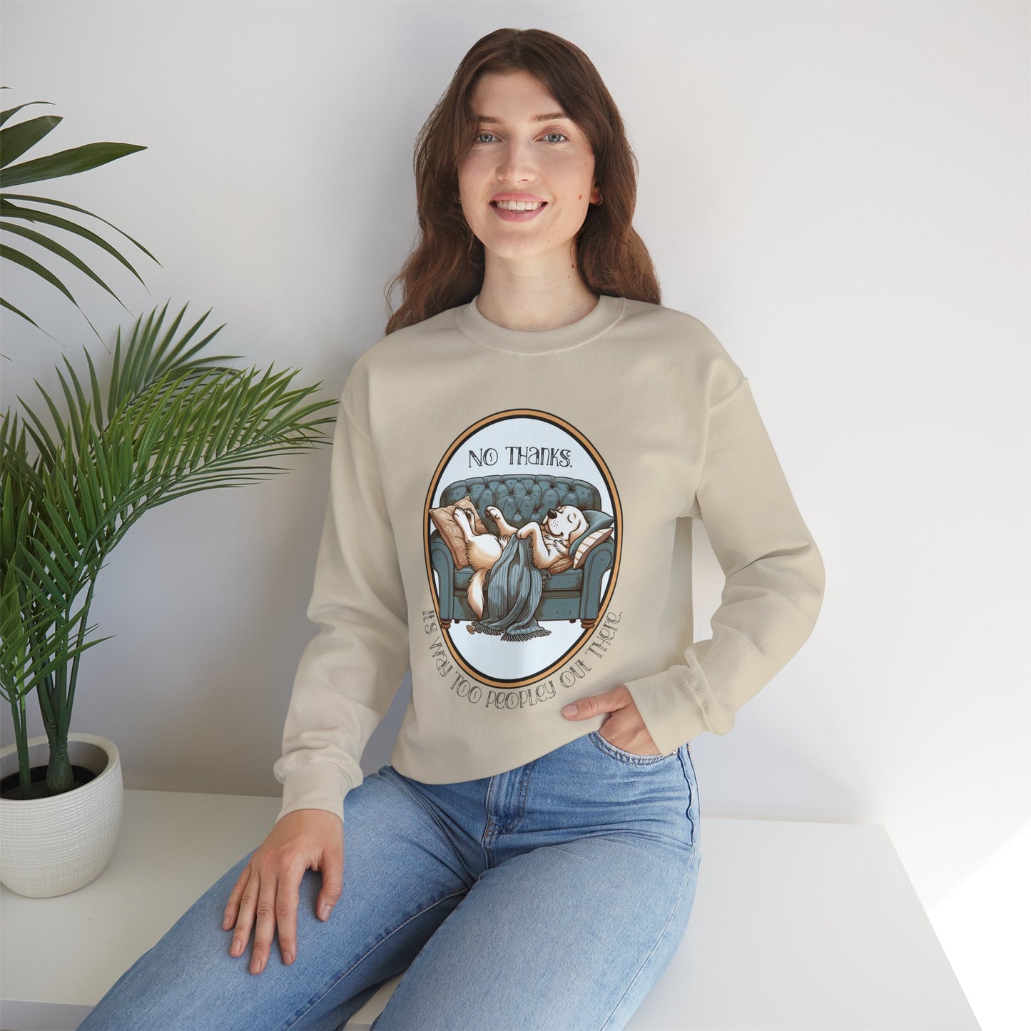 No Thanks Unisex Crewneck Sweatshirt