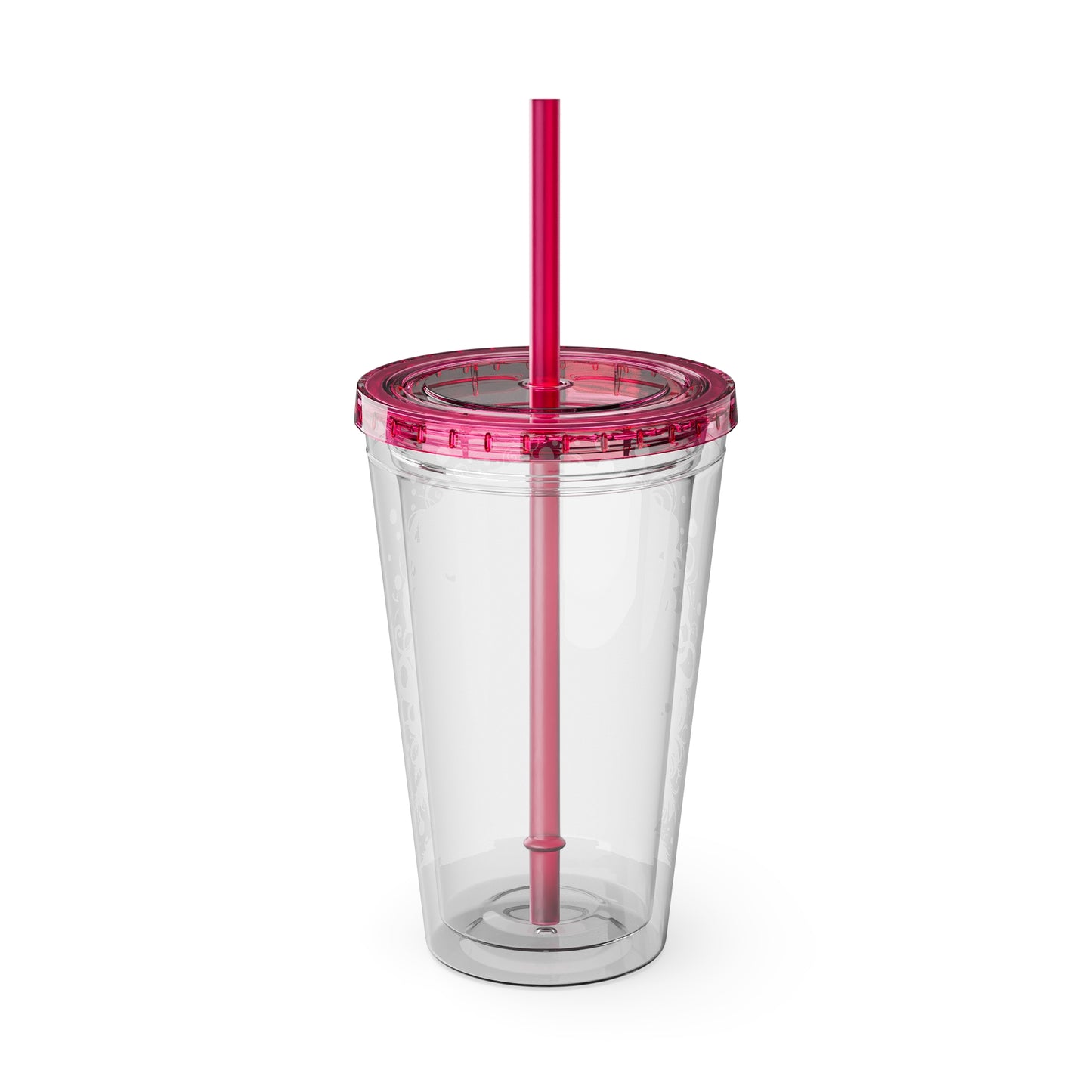 Colorful Bulldog 16oz. Insulated Tumbler with Straw