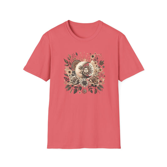Boho Floral Moon Unisex Graphic T-Shirt