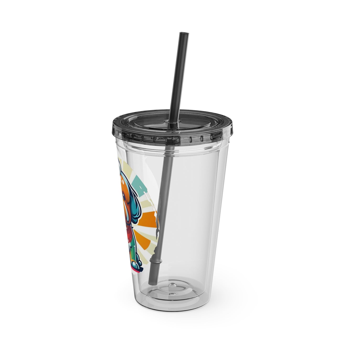 Shih Tzu 16oz. Insulated Tumbler with Straw