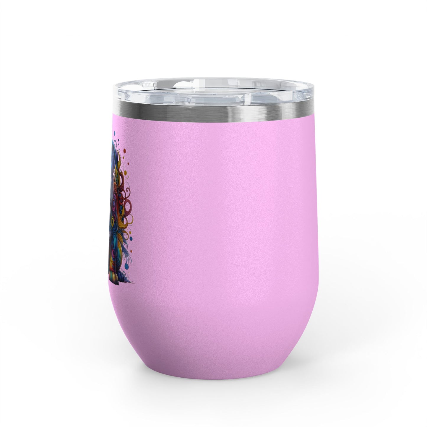 Colorful Bulldog 12oz. Insulated Wine Tumbler