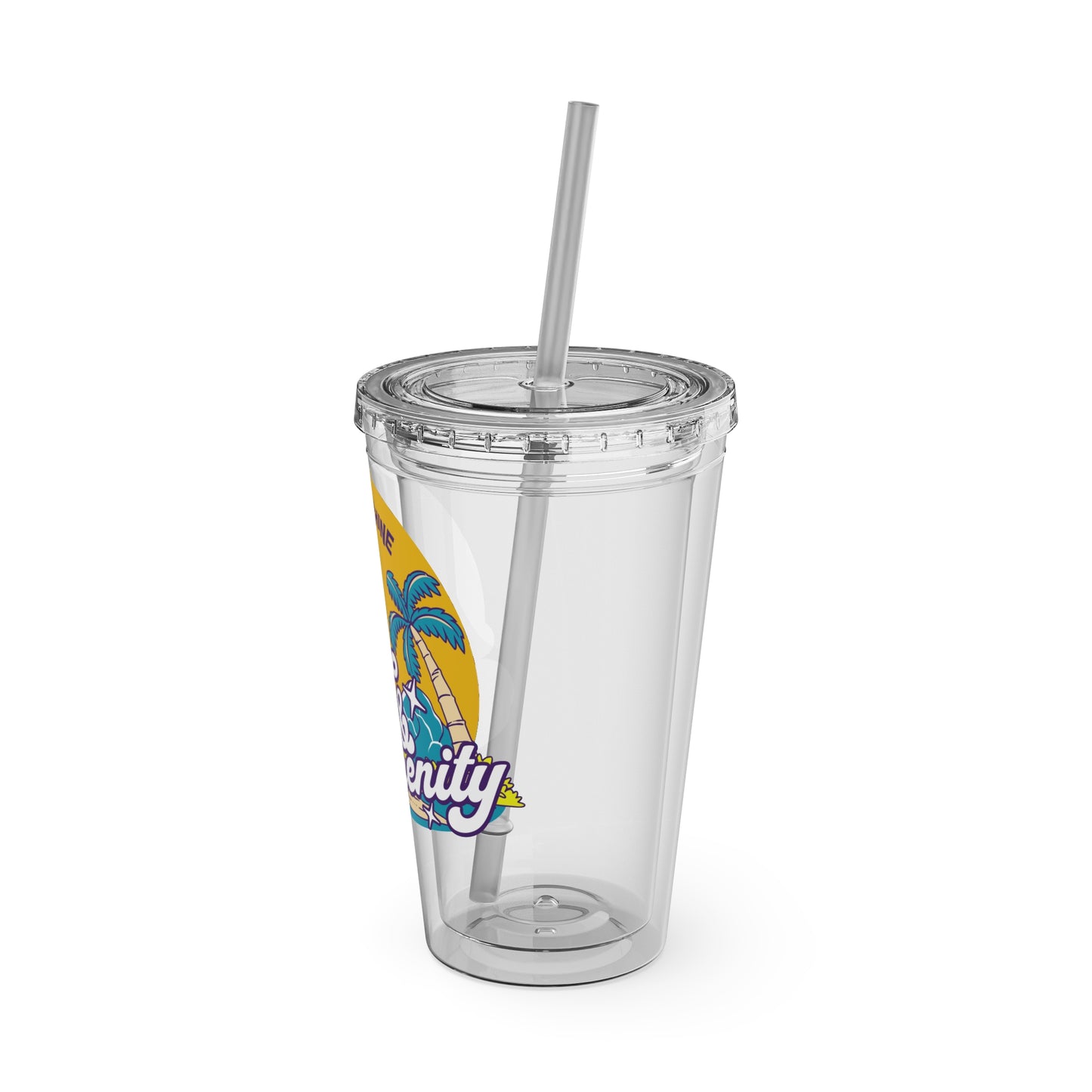 Live for the Sunshine 16oz Insulated Tumbler with Straw