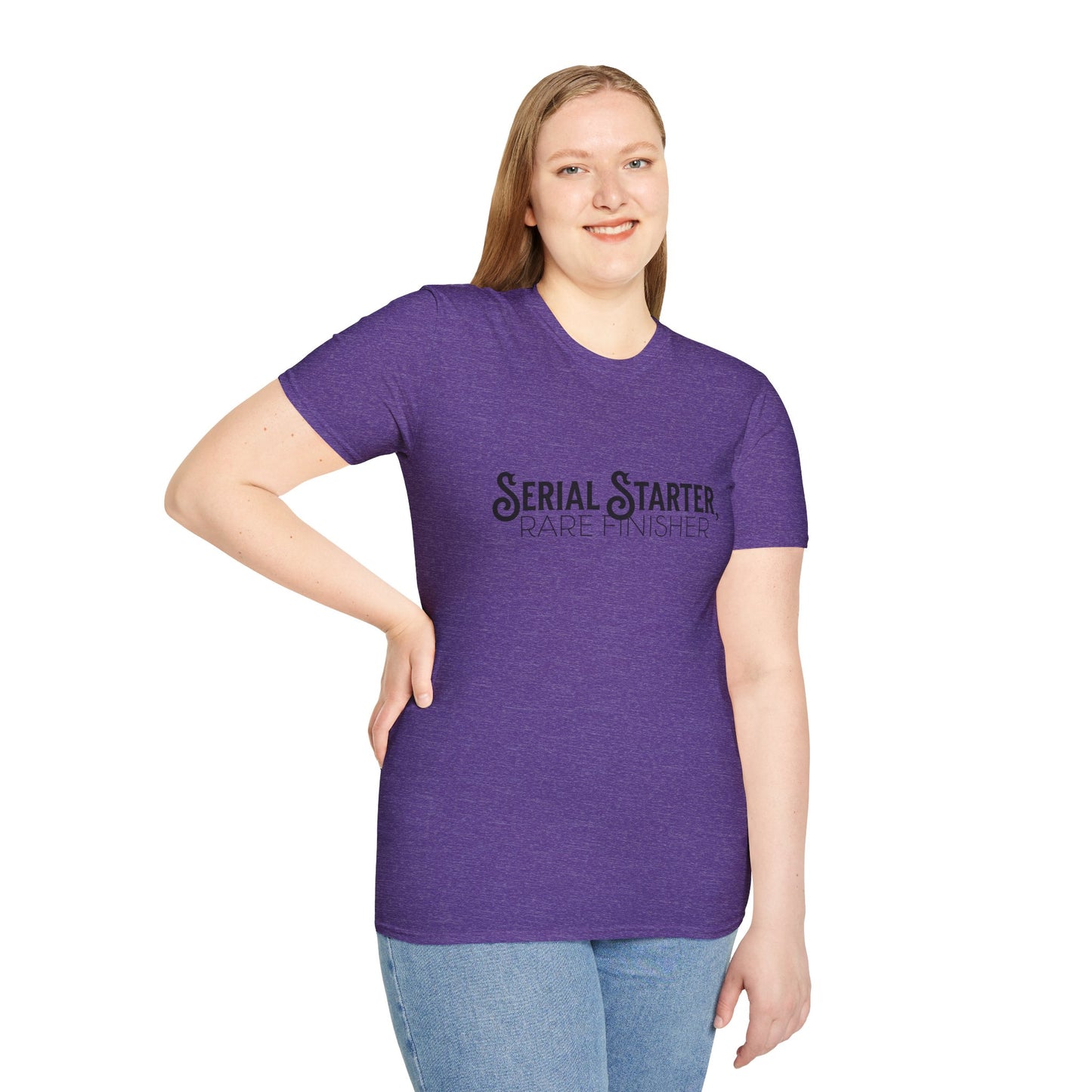 Serial Starter, Rare Finisher Unisex Graphic T-Shirt