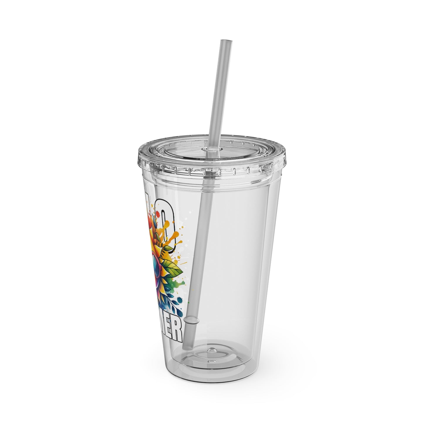 Hello Summer 16oz Insulated Tumbler with Straw
