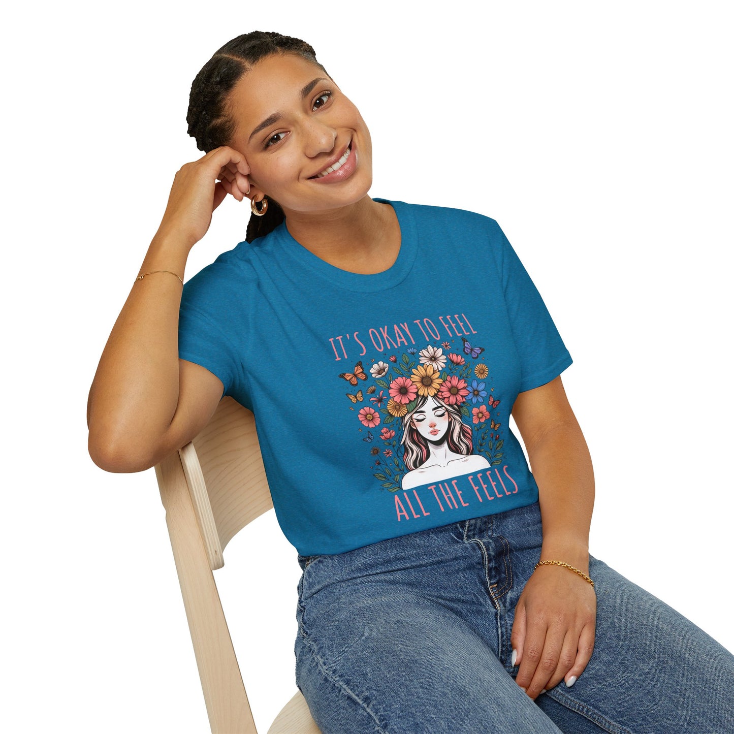 It's Okay to Feel All the Feels Unisex Graphic T-Shirt