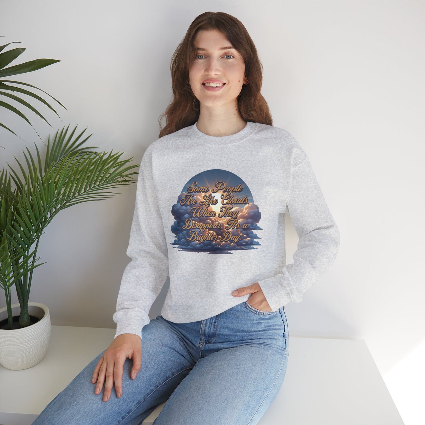 Cloudy People Unisex Crewneck Sweatshirt