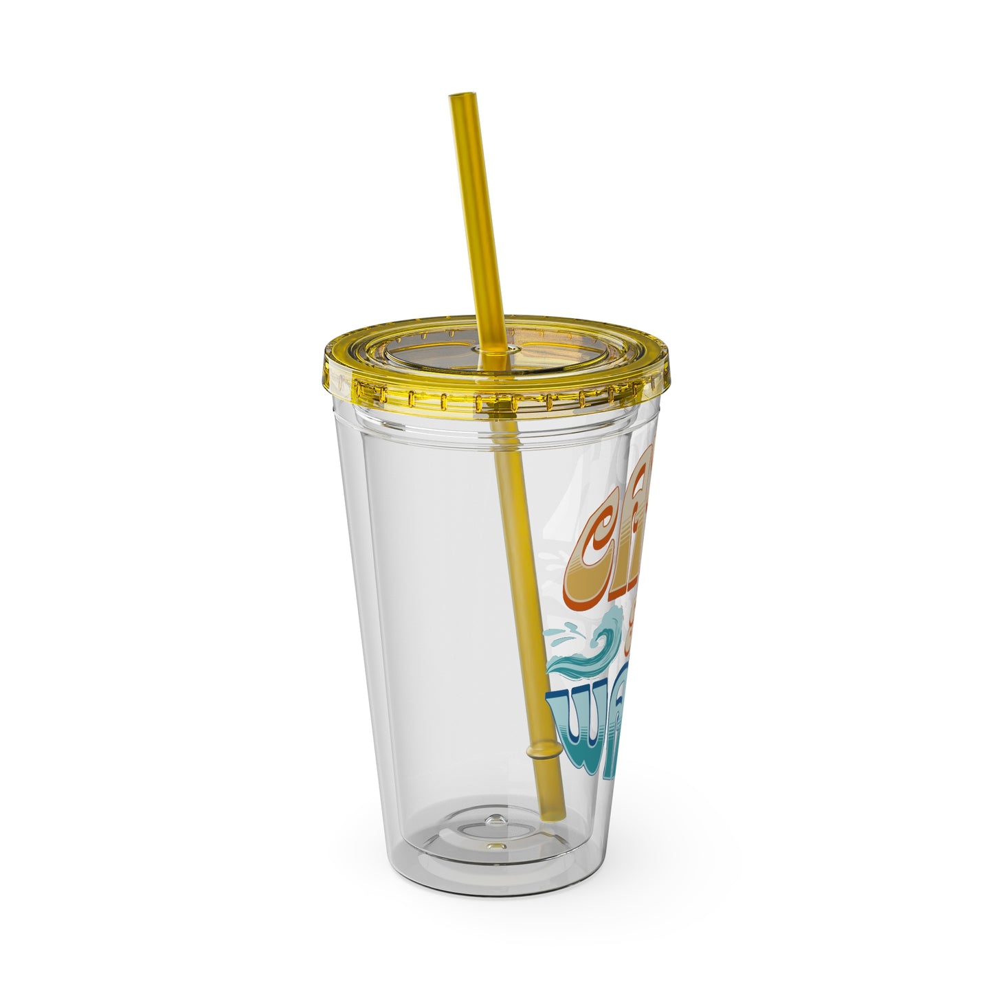 Catch the Waves 16oz Insulated Tumbler with Straw