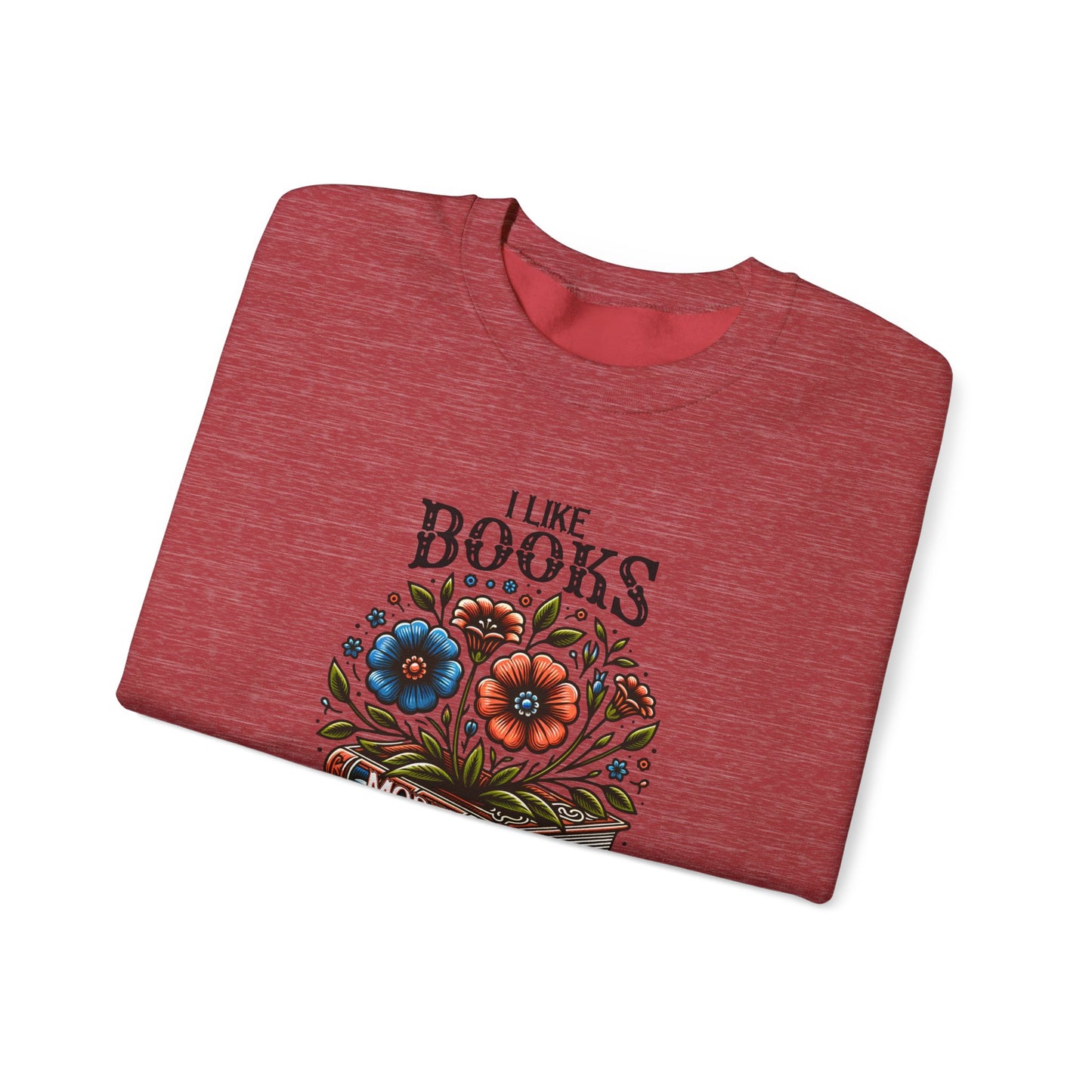 Books More Than People Crewneck Sweatshirt