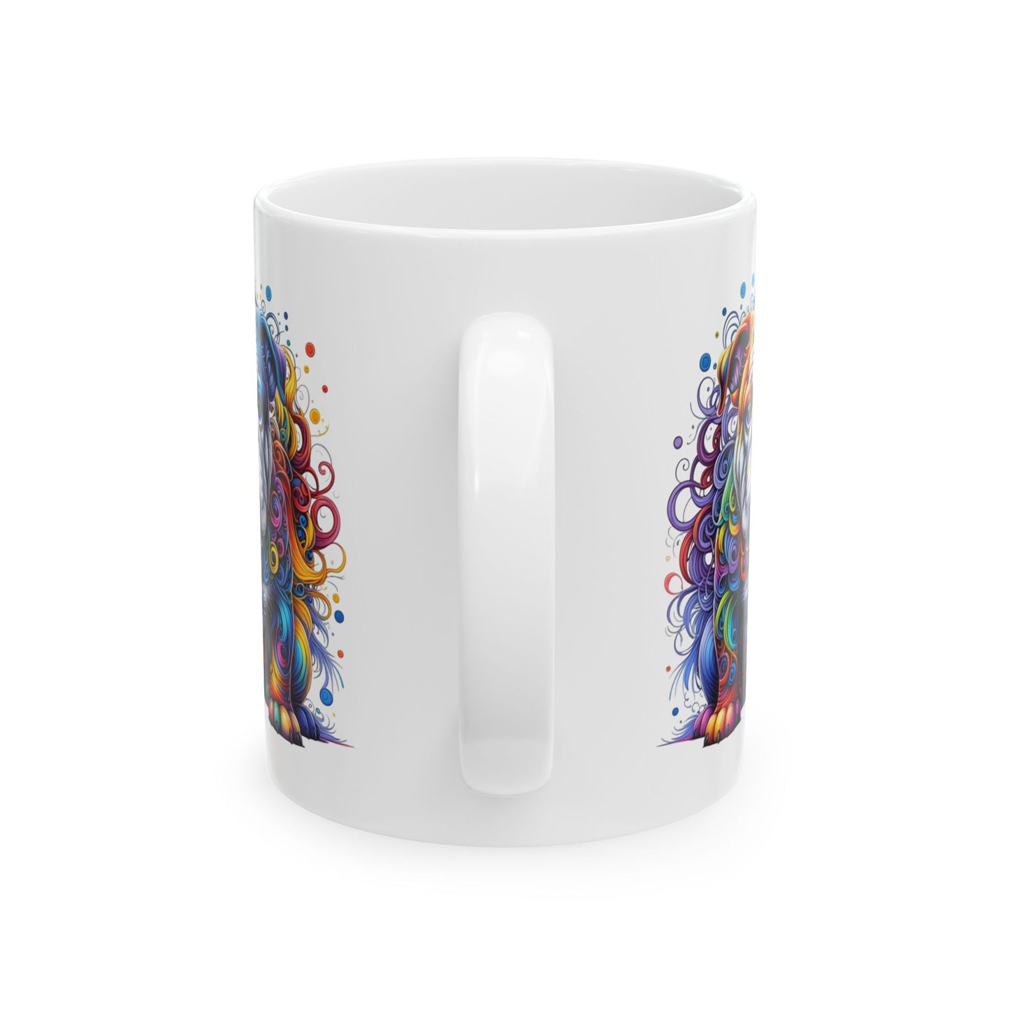 Colorful Bulldog Ceramic Mug