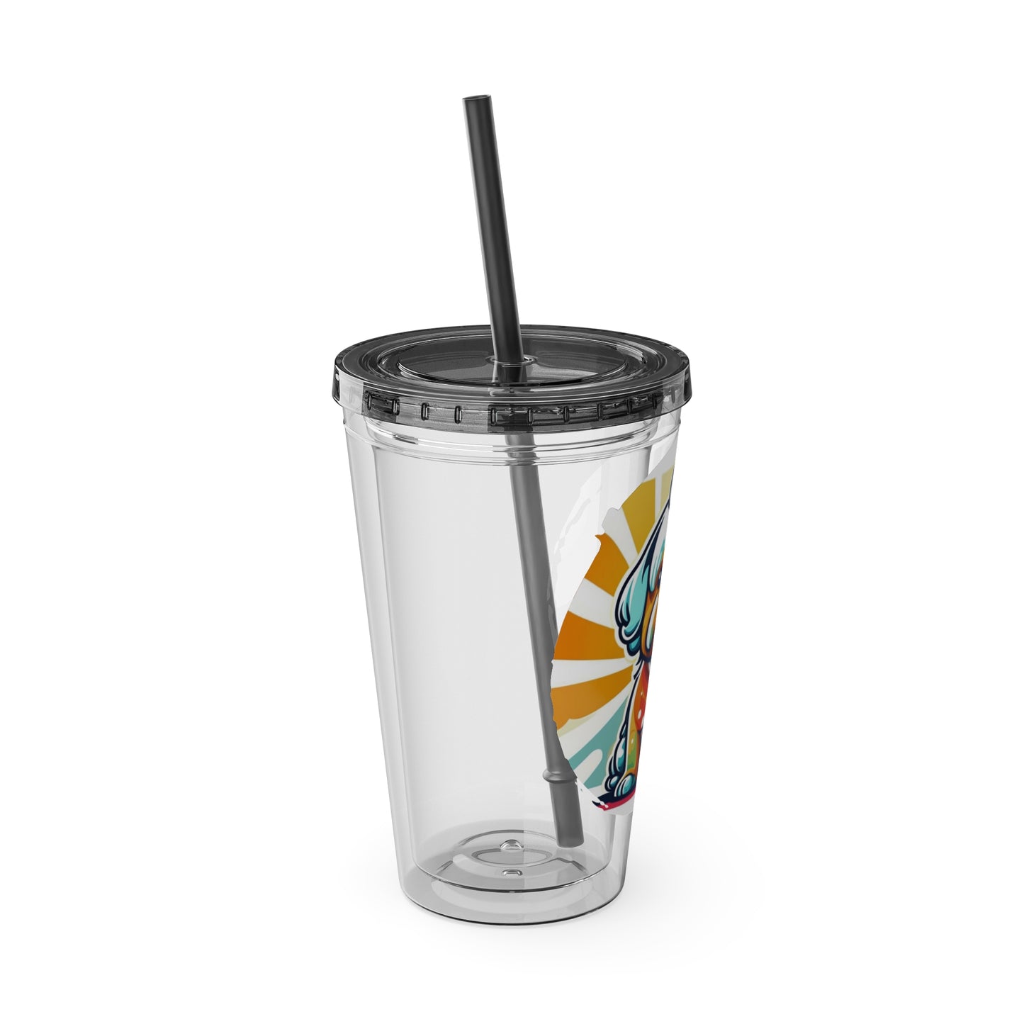 Shih Tzu 16oz. Insulated Tumbler with Straw