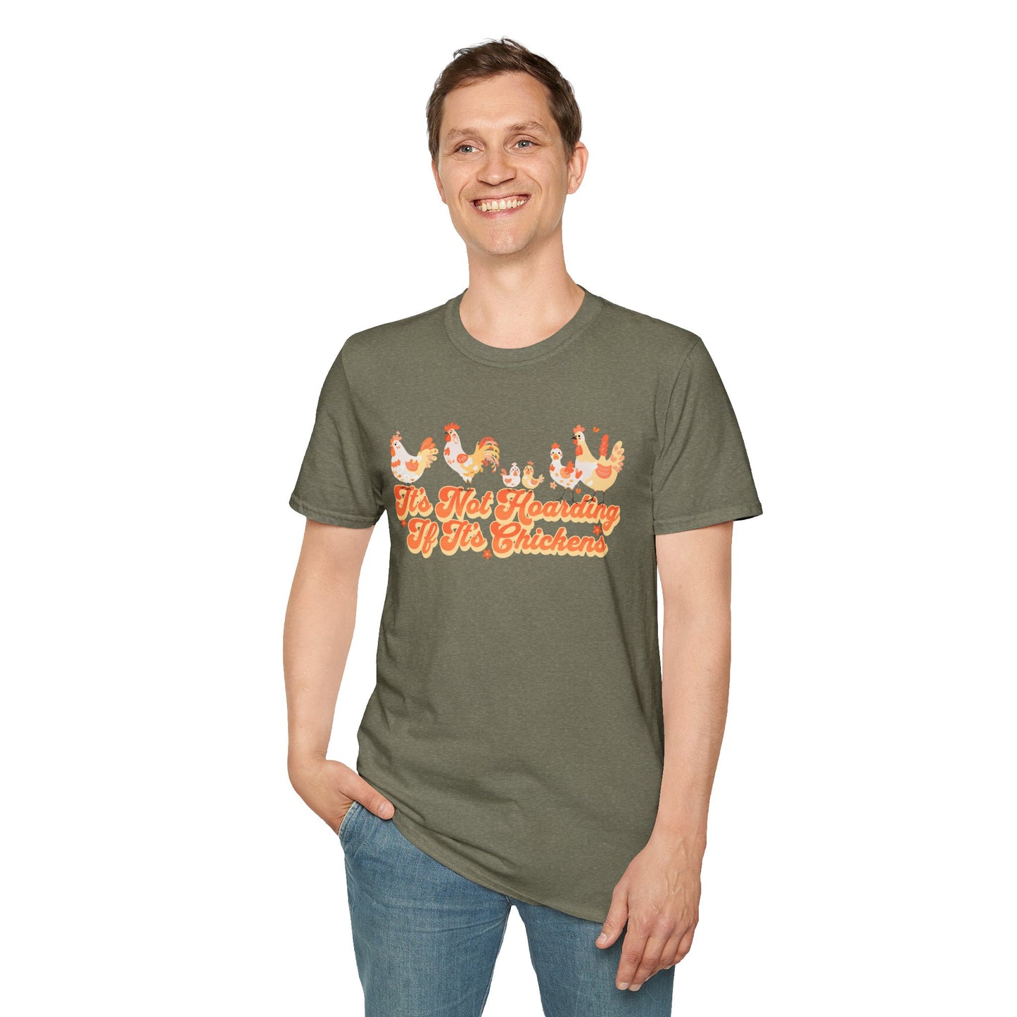It's Not Hoarding If It's Chickens Unisex Graphic T-Shirt