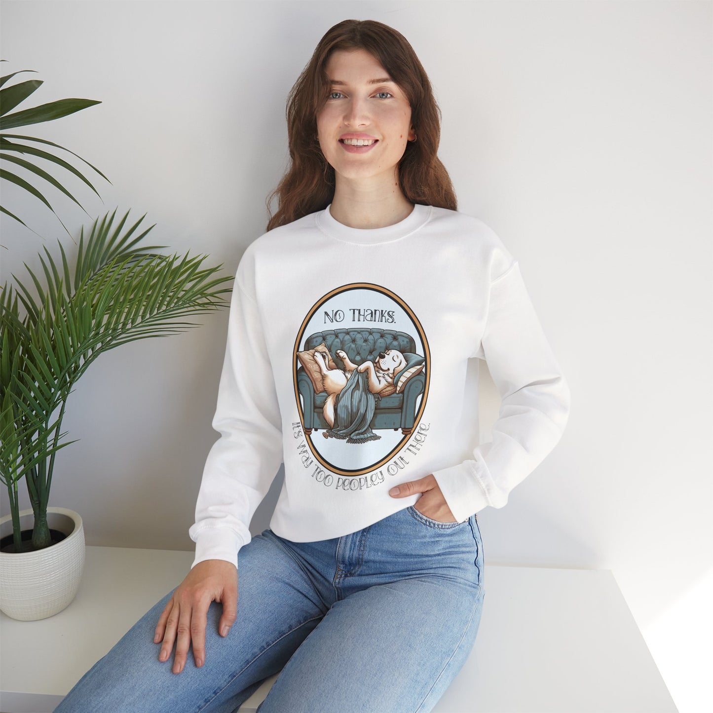 No Thanks Unisex Crewneck Sweatshirt